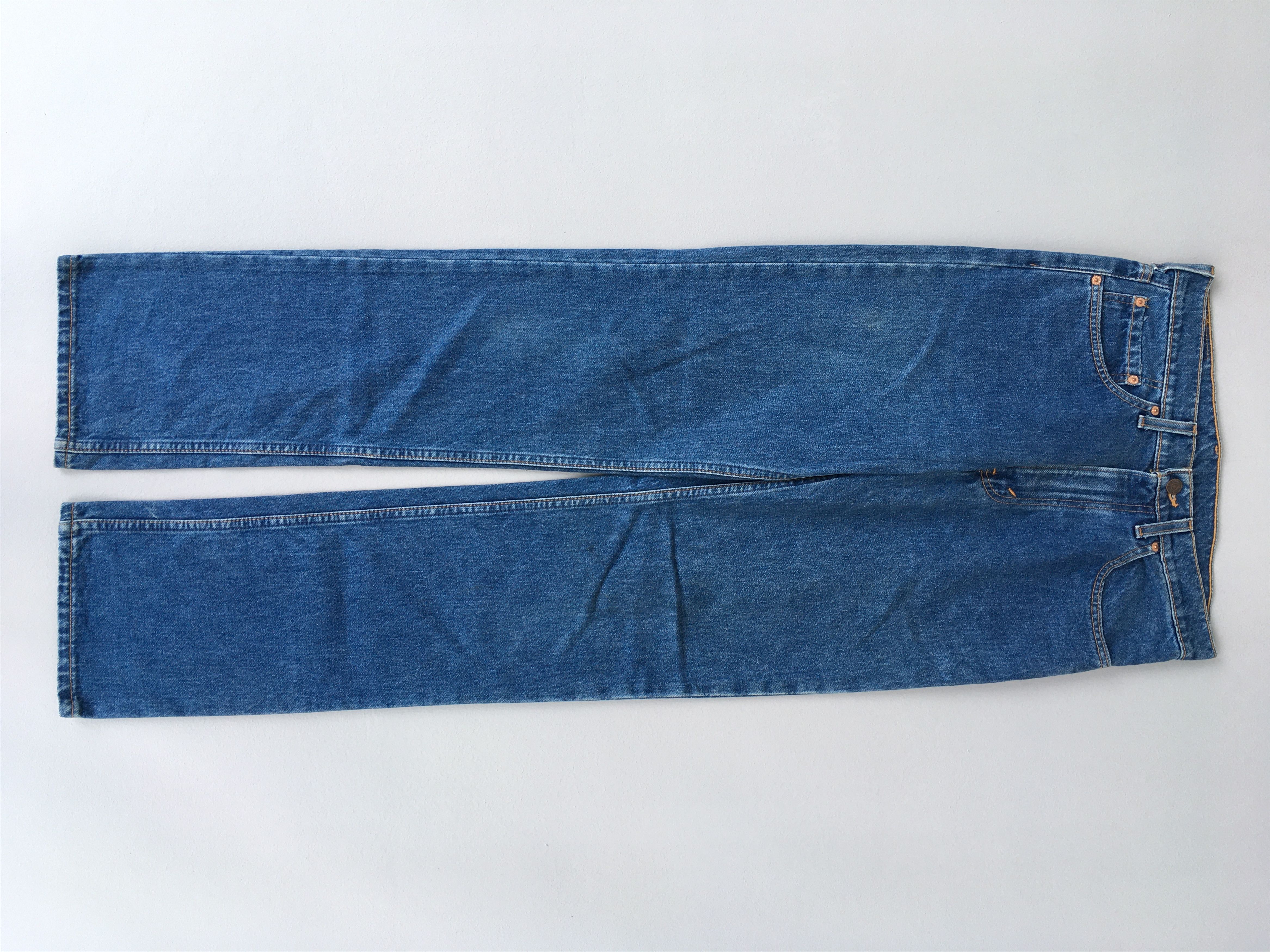 Image of Levis x Vintage Size 30X33 Vintage 1990S Levi's 515 Stone Washed Blue Jeans, Men's