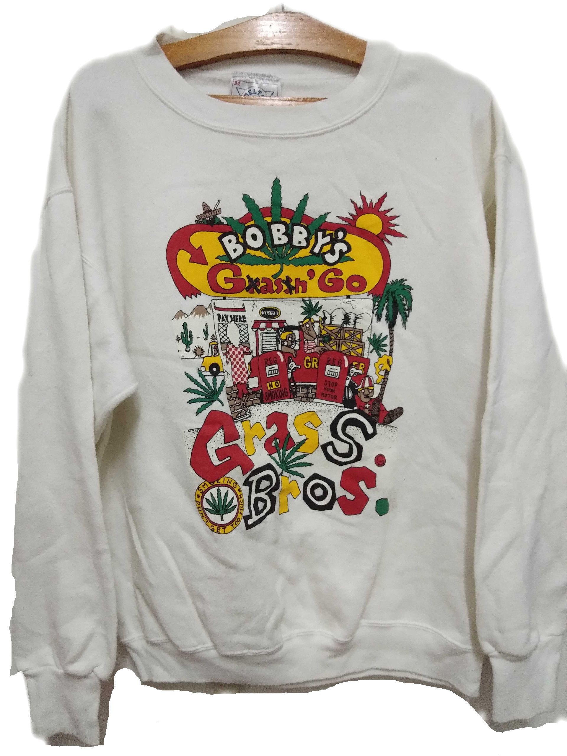 Vintage 90s Kush Klub Marijuana Weed Sweater Size US XL / EU 56 / 4 - 1 Thumbnail