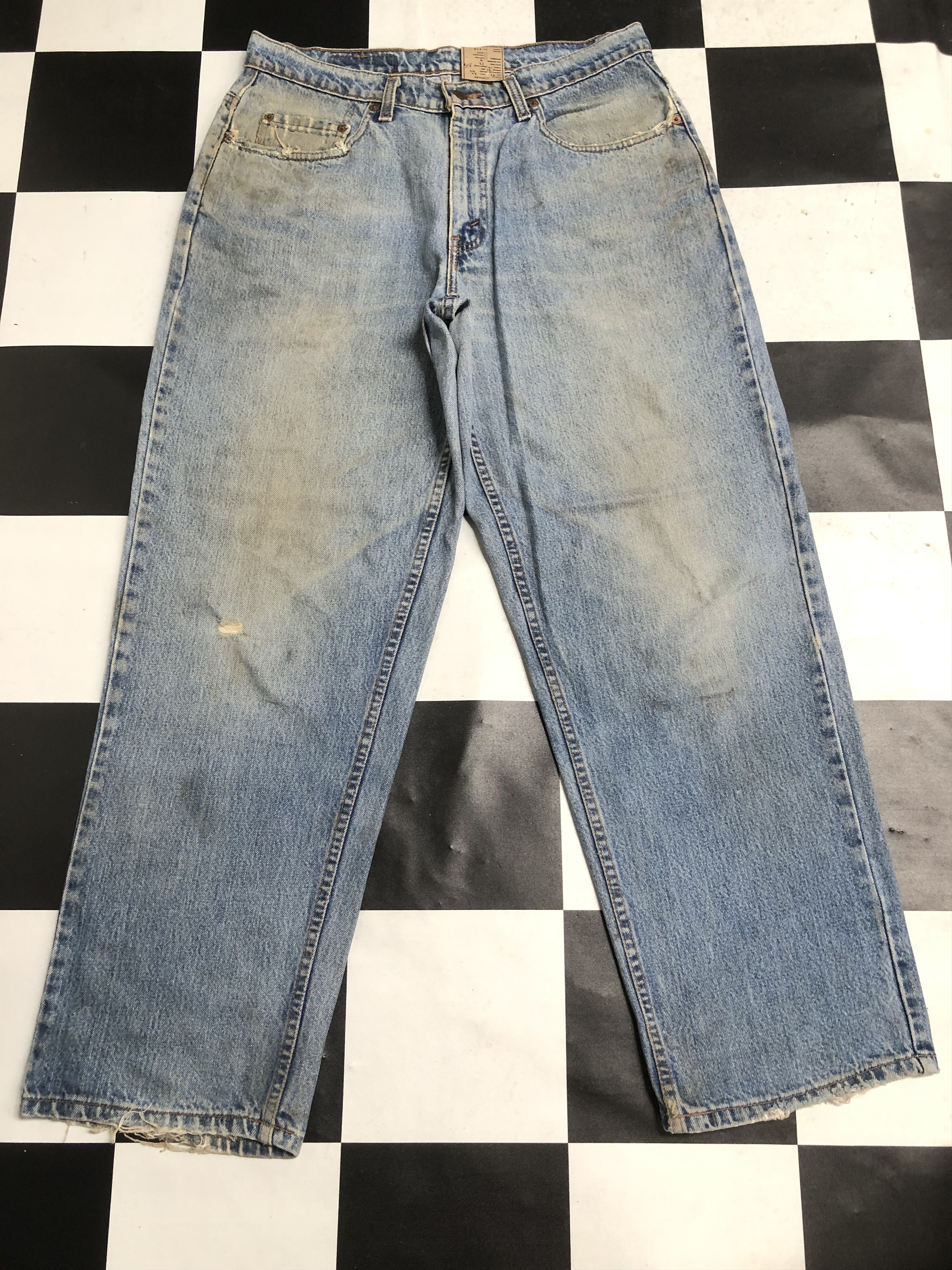 Vintage Levis 535 Rusty Distressed Denim Jean L568