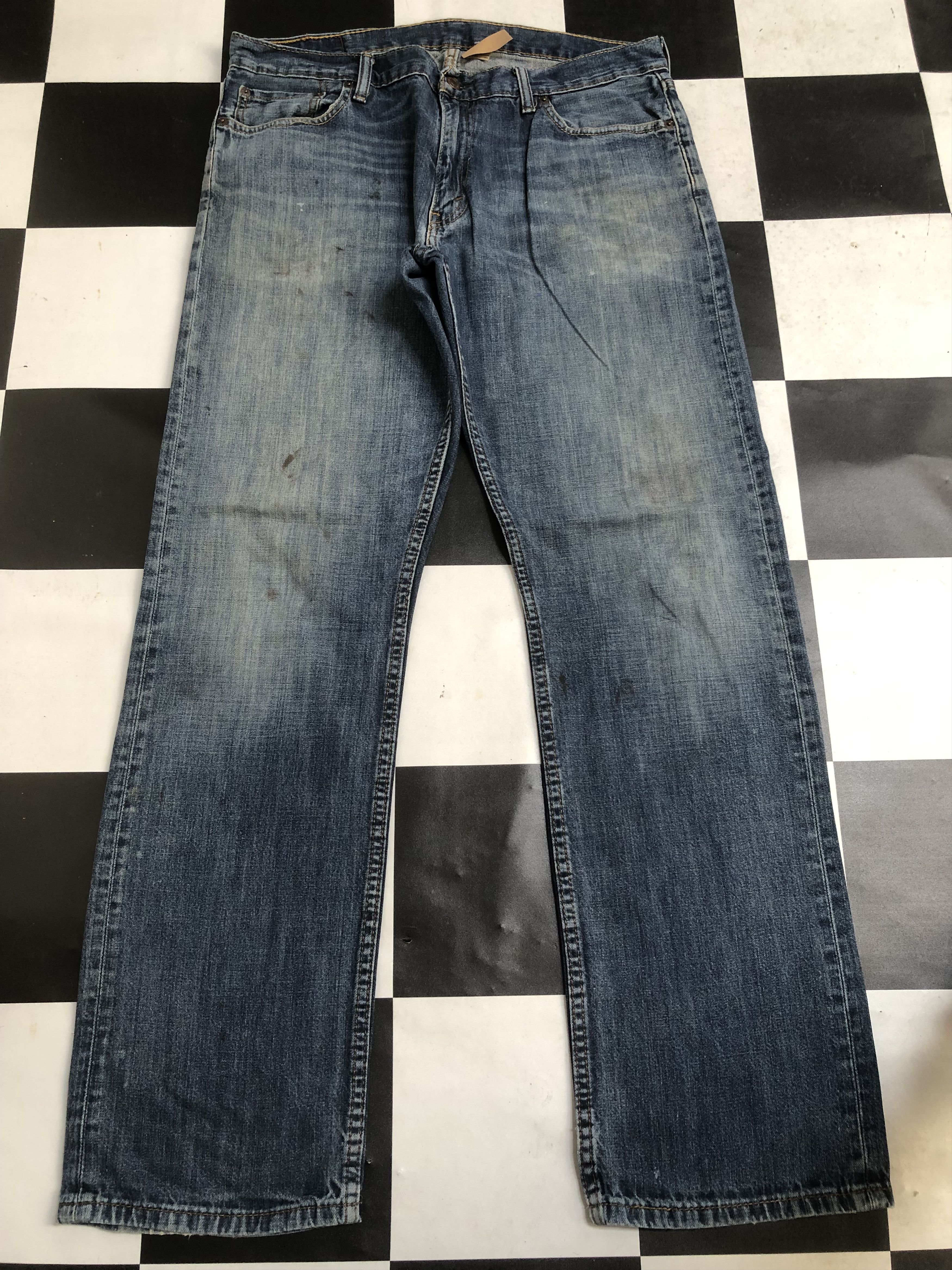 image of Distressed Denim x Levis Vintage Levis Blue Denim Jean L630, Men's (Size 36)