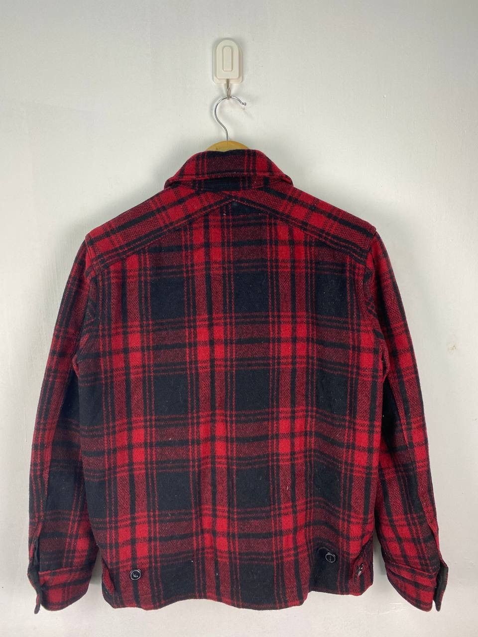 Japanese Brand Back Number Wool Jacket Red Plaid Tartan Punk style Size US S / EU 44-46 / 1 - 3 Thumbnail