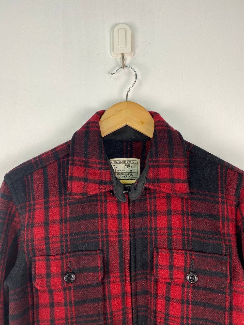 Japanese Brand Back Number Wool Jacket Red Plaid Tartan Punk style Size US S / EU 44-46 / 1 - 6 Thumbnail