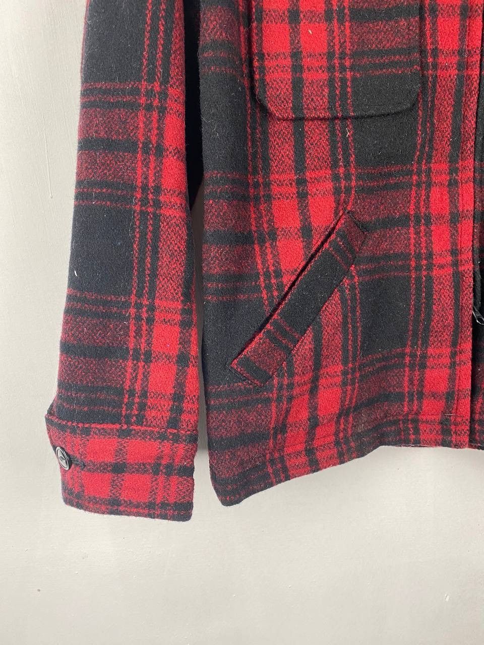 Japanese Brand Back Number Wool Jacket Red Plaid Tartan Punk style Size US S / EU 44-46 / 1 - 7 Thumbnail