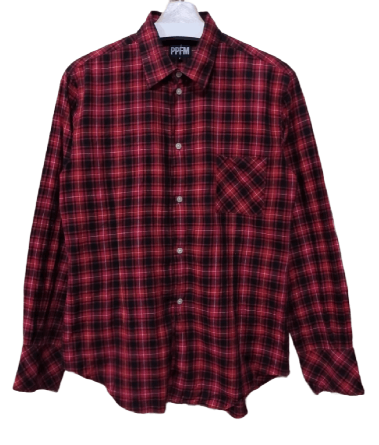 PPFM Japanese Brand PPFM Checkered Shirt Size US M / EU 48-50 / 2 - 1 Thumbnail