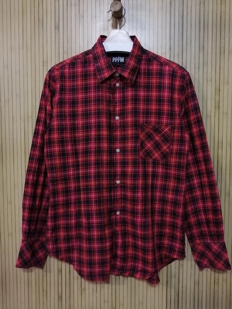 PPFM Japanese Brand PPFM Checkered Shirt Size US M / EU 48-50 / 2 - 2 Thumbnail