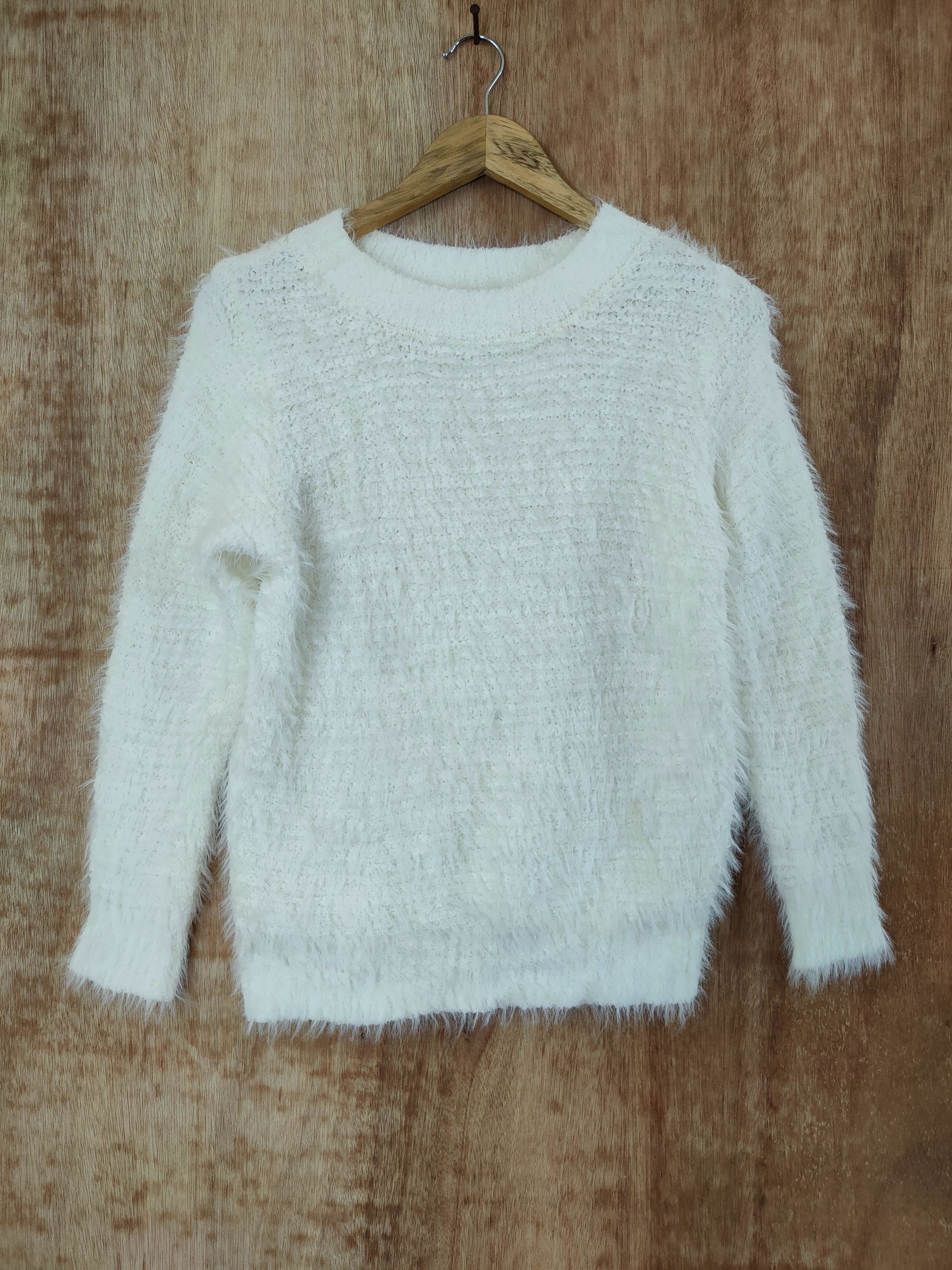 Homespun Knitwear DL Chocol Raffine shaggy mohair soft fur knitwear #sp46-470 Size US S / EU 44-46 / 1 - 1 Thumbnail