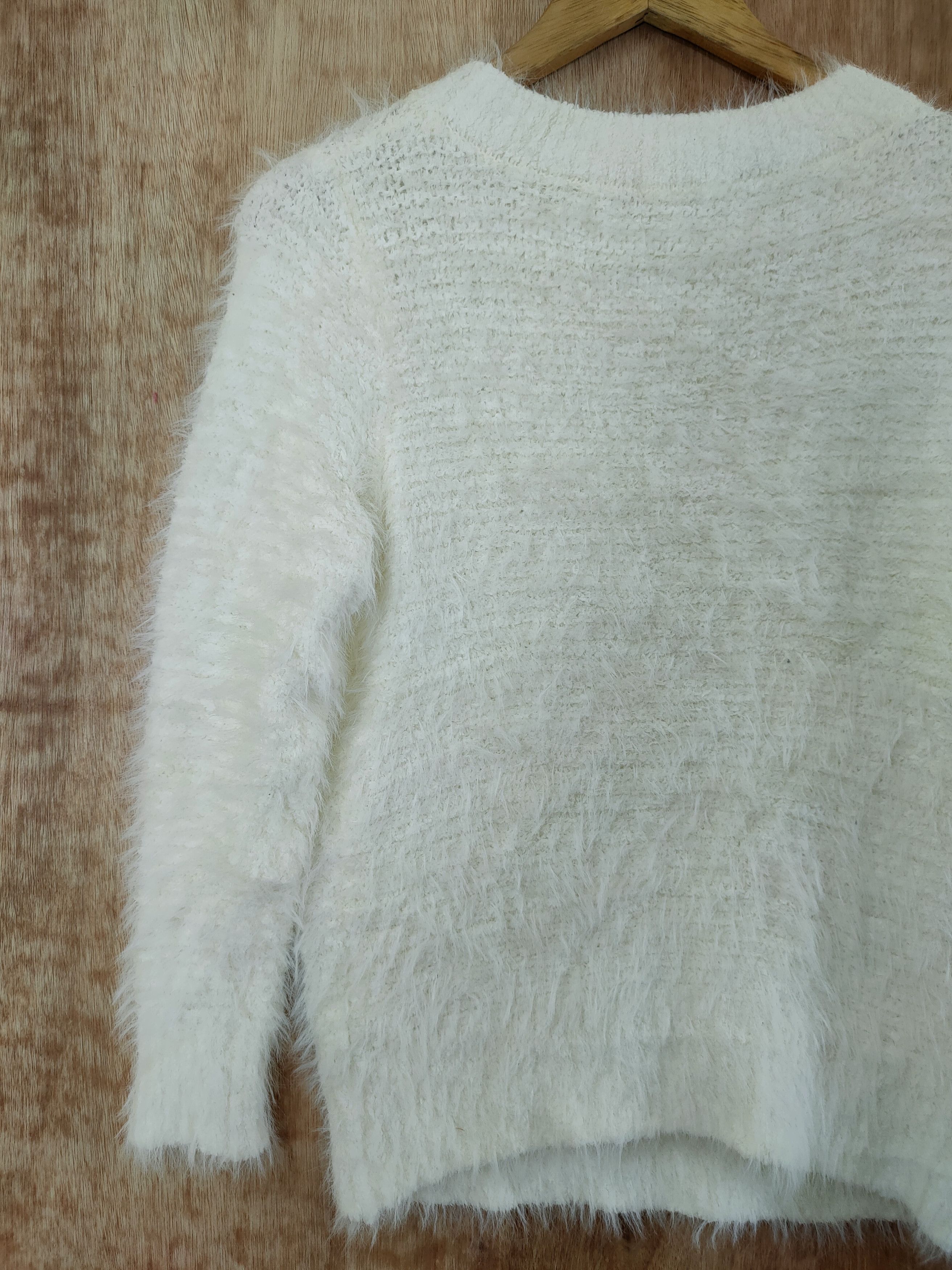 Homespun Knitwear DL Chocol Raffine shaggy mohair soft fur knitwear #sp46-470 Size US S / EU 44-46 / 1 - 9 Thumbnail