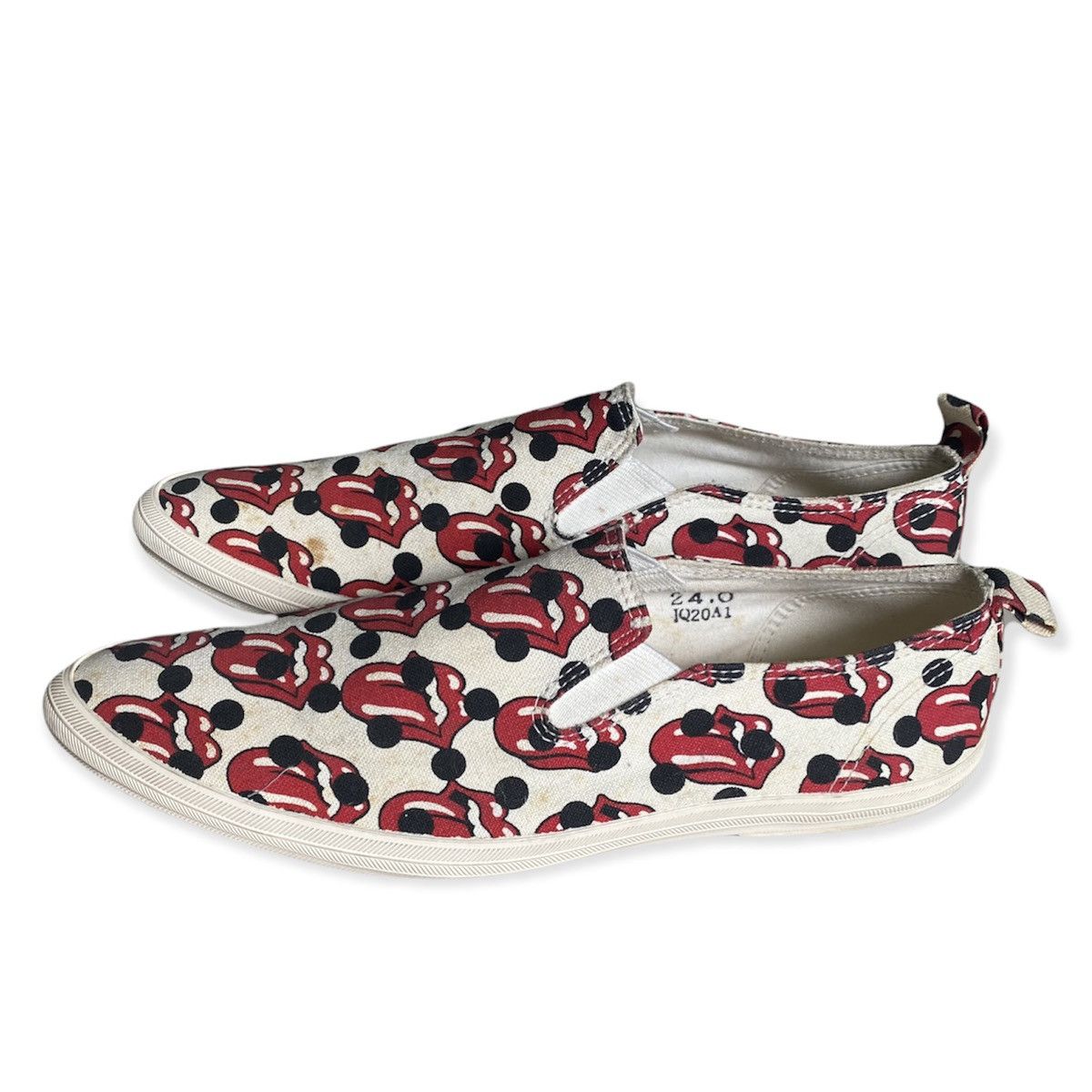 Comme des Garcons SS06 Rolling Stone Polka Dot Pointed Slip On Sneakers Size US 7 / EU 40 - 3 Thumbnail