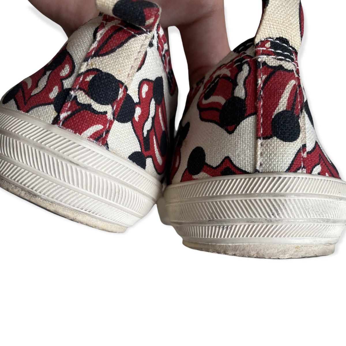 Comme des Garcons SS06 Rolling Stone Polka Dot Pointed Slip On Sneakers Size US 7 / EU 40 - 5 Thumbnail
