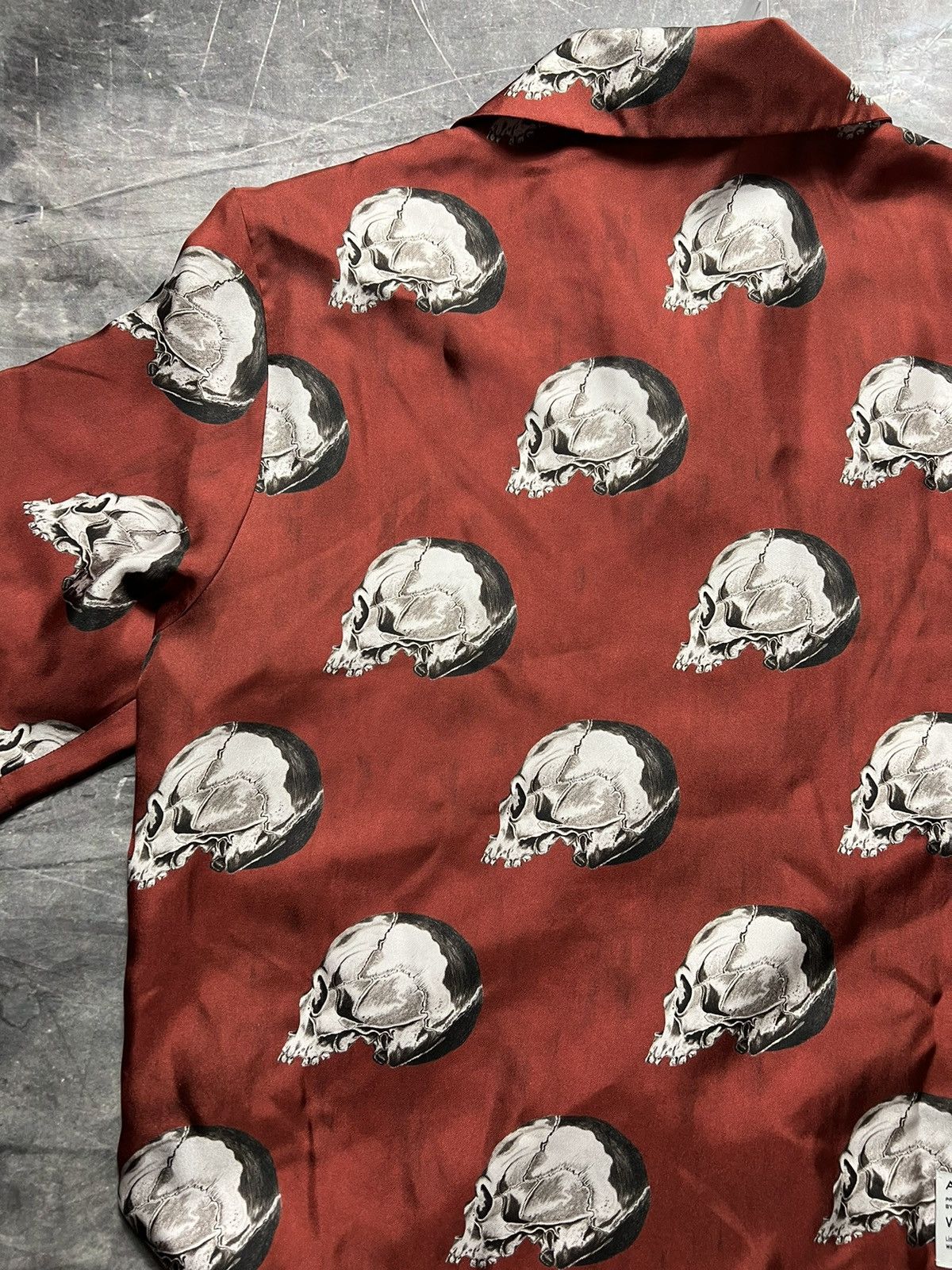 Amiri × Wes Lang Amiri Wes Lang Skull All Over Bowling Shirt Size US L / EU 52-54 / 3 - 6 Thumbnail