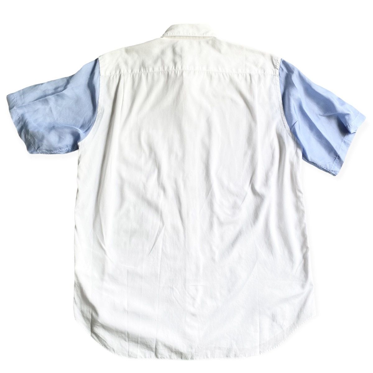 Comme des Garcons Contrast Blue Stripes Rayon Sleeve Shirt Size US S / EU 44-46 / 1 - 2 Thumbnail
