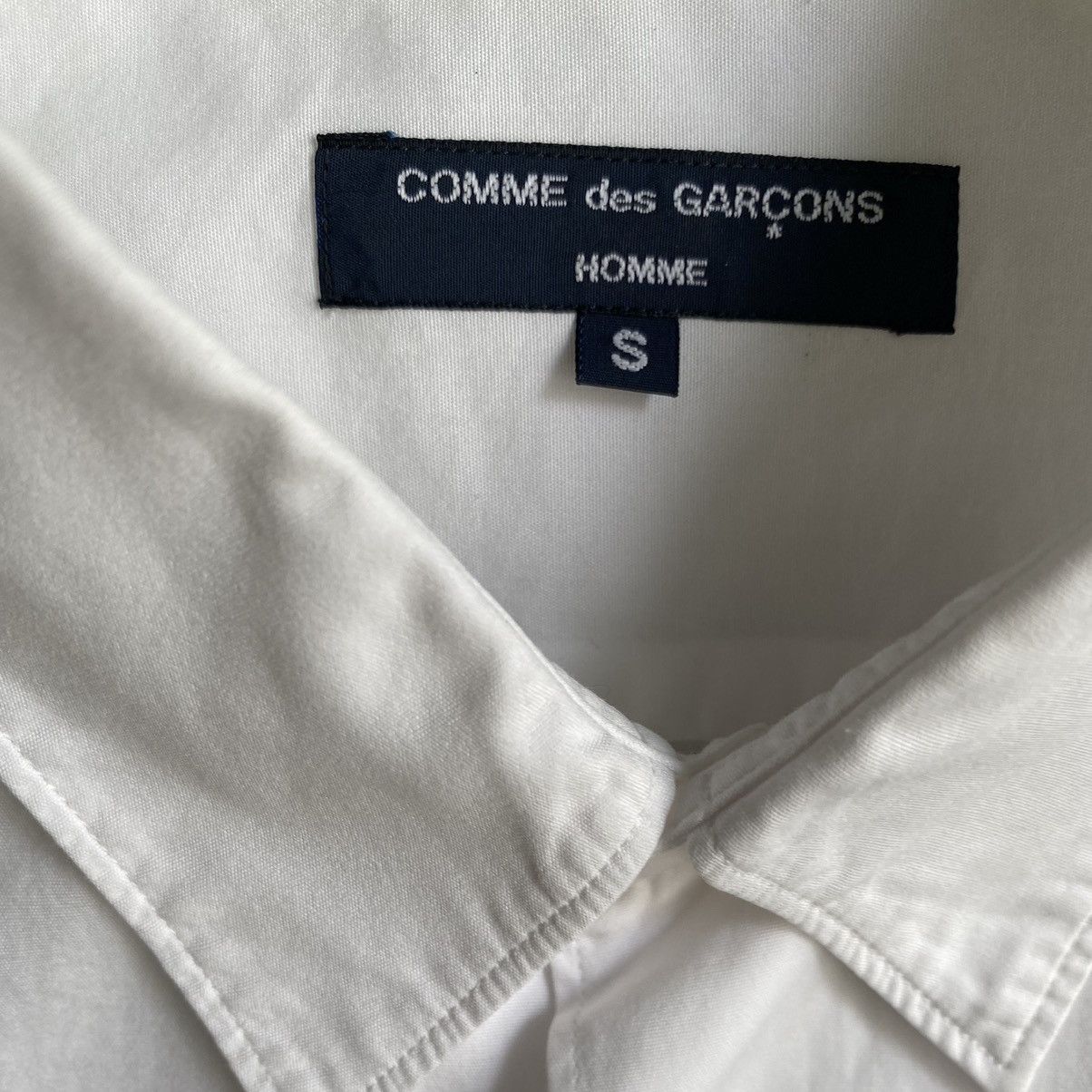 Comme des Garcons Contrast Blue Stripes Rayon Sleeve Shirt Size US S / EU 44-46 / 1 - 3 Thumbnail