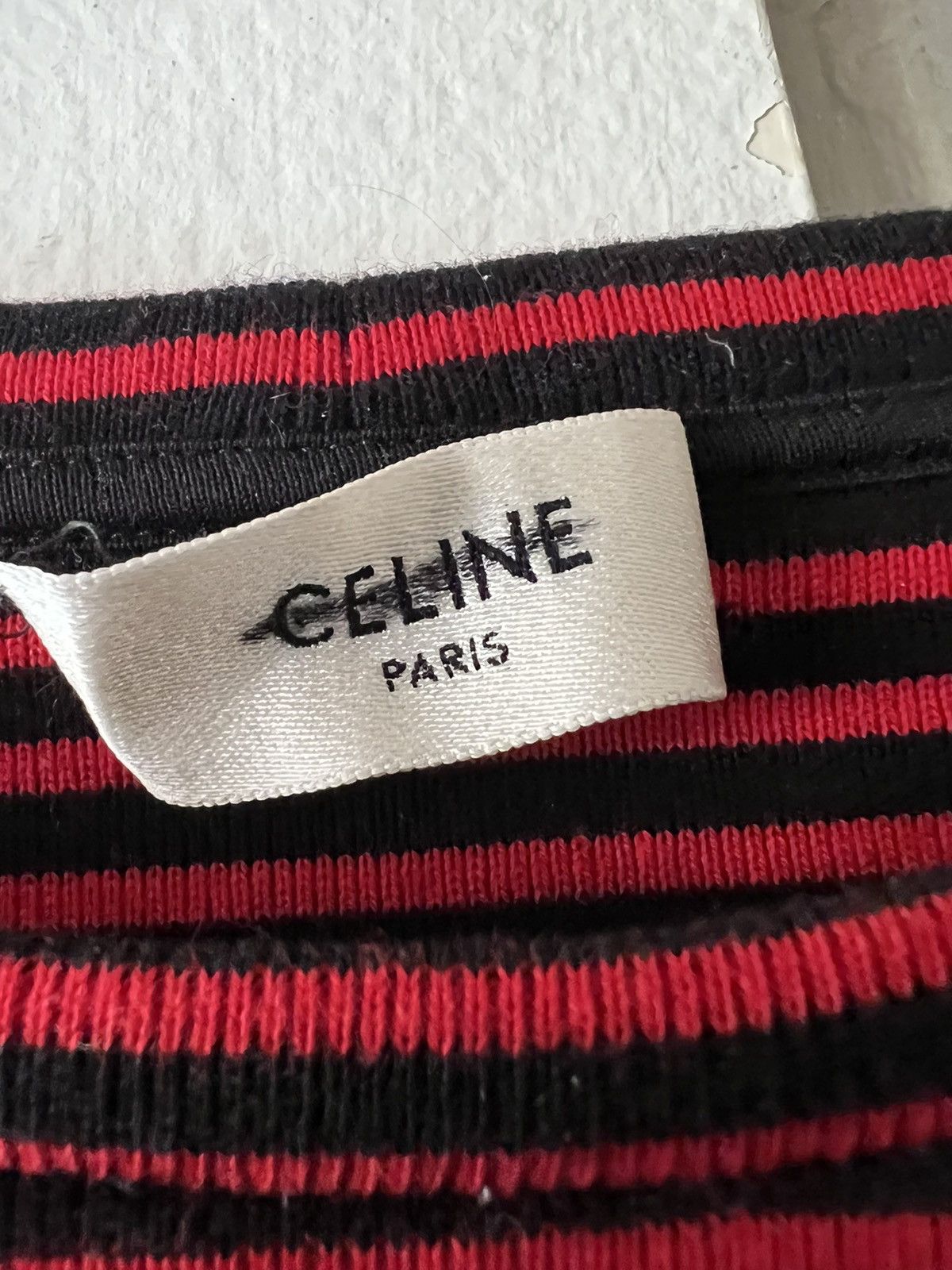 Celine × Hedi Slimane Heavyweight striped shirt Size US XL / EU 56 / 4 - 3 Thumbnail