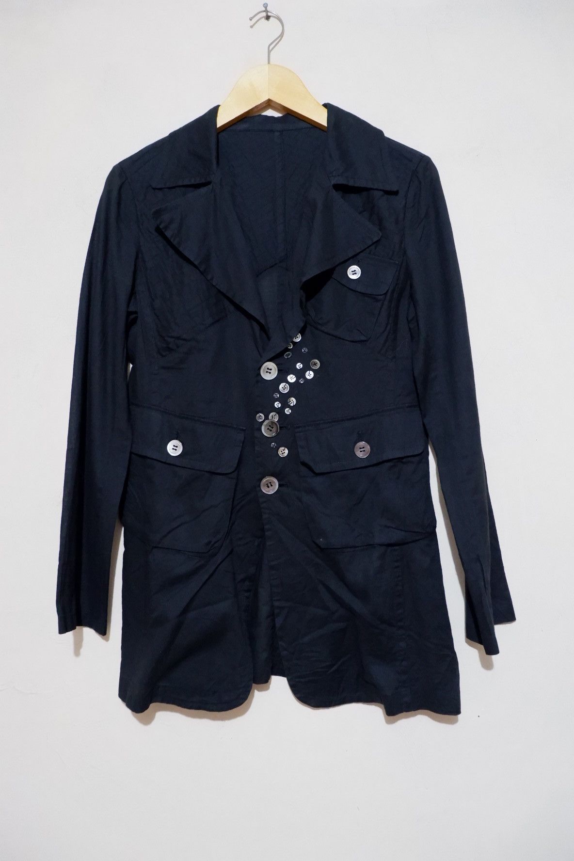 Issey Miyake Vintage Sunao Kuwahara Multi button Shirt Size US M / EU 48-50 / 2 - 2 Thumbnail