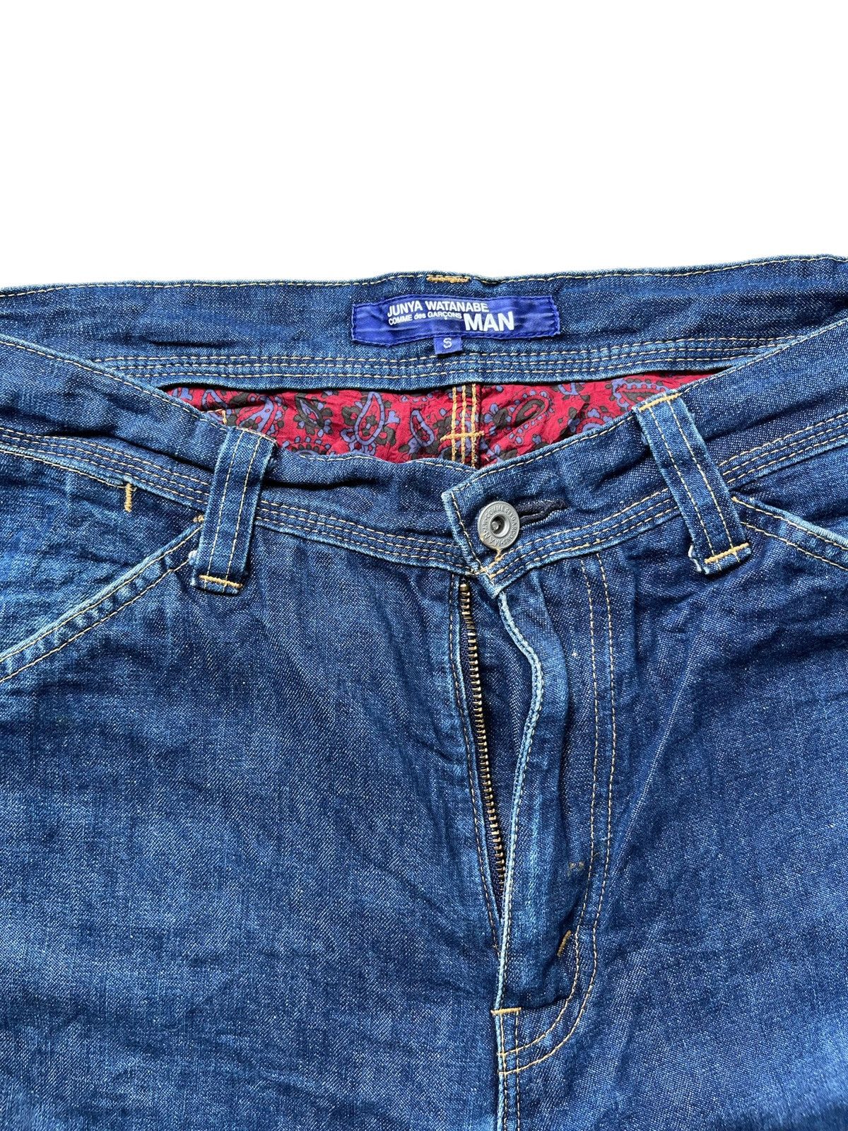 Comme des Garcons Junya Watanabe Denim Belt Jeans Size US 32 / EU 48 - 2 Thumbnail