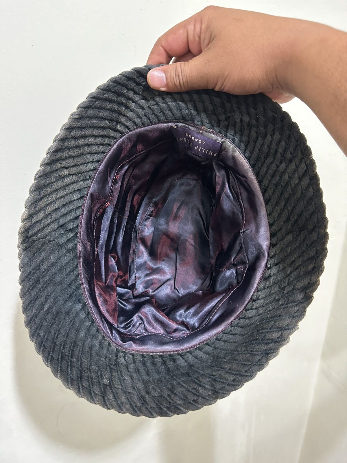 Hysteric Glamour × Vintage VTG Philip Treacy Embroid Corduroy Hat Size ONE SIZE - 5 Thumbnail