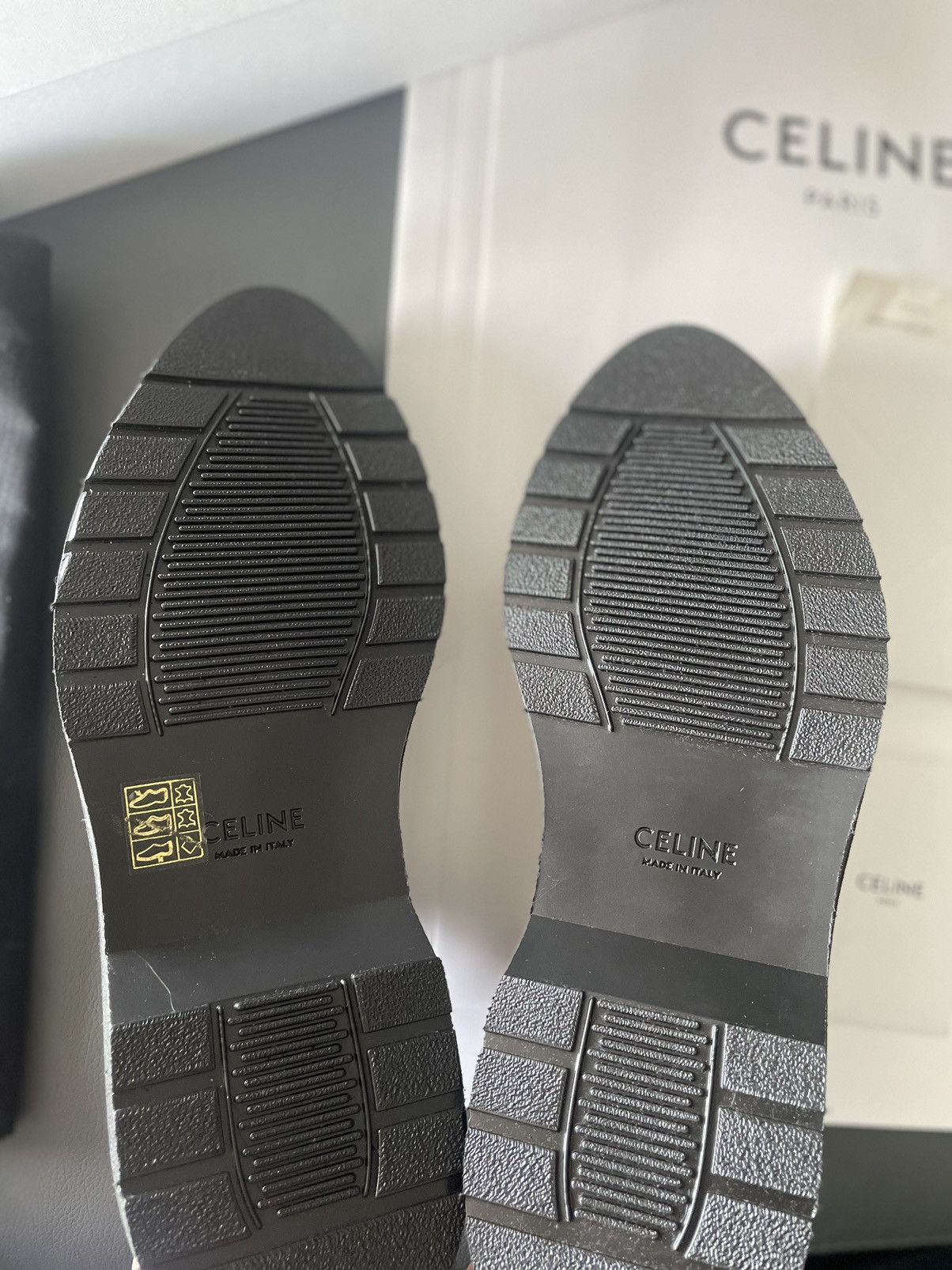 Celine × Hedi Slimane Rare Brand New Hedi Super Runway Creeper Leather Loafer Size US 11.5 / EU 44-45 - 17 Thumbnail