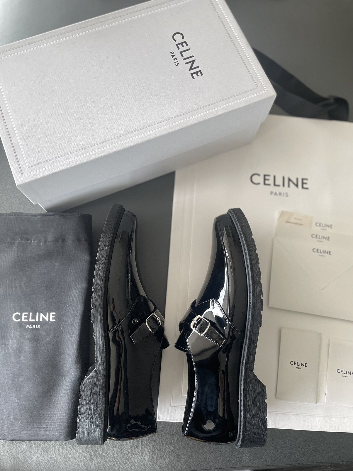 Celine × Hedi Slimane Rare Brand New Hedi Super Runway Creeper Leather Loafer Size US 11.5 / EU 44-45 - 4 Thumbnail