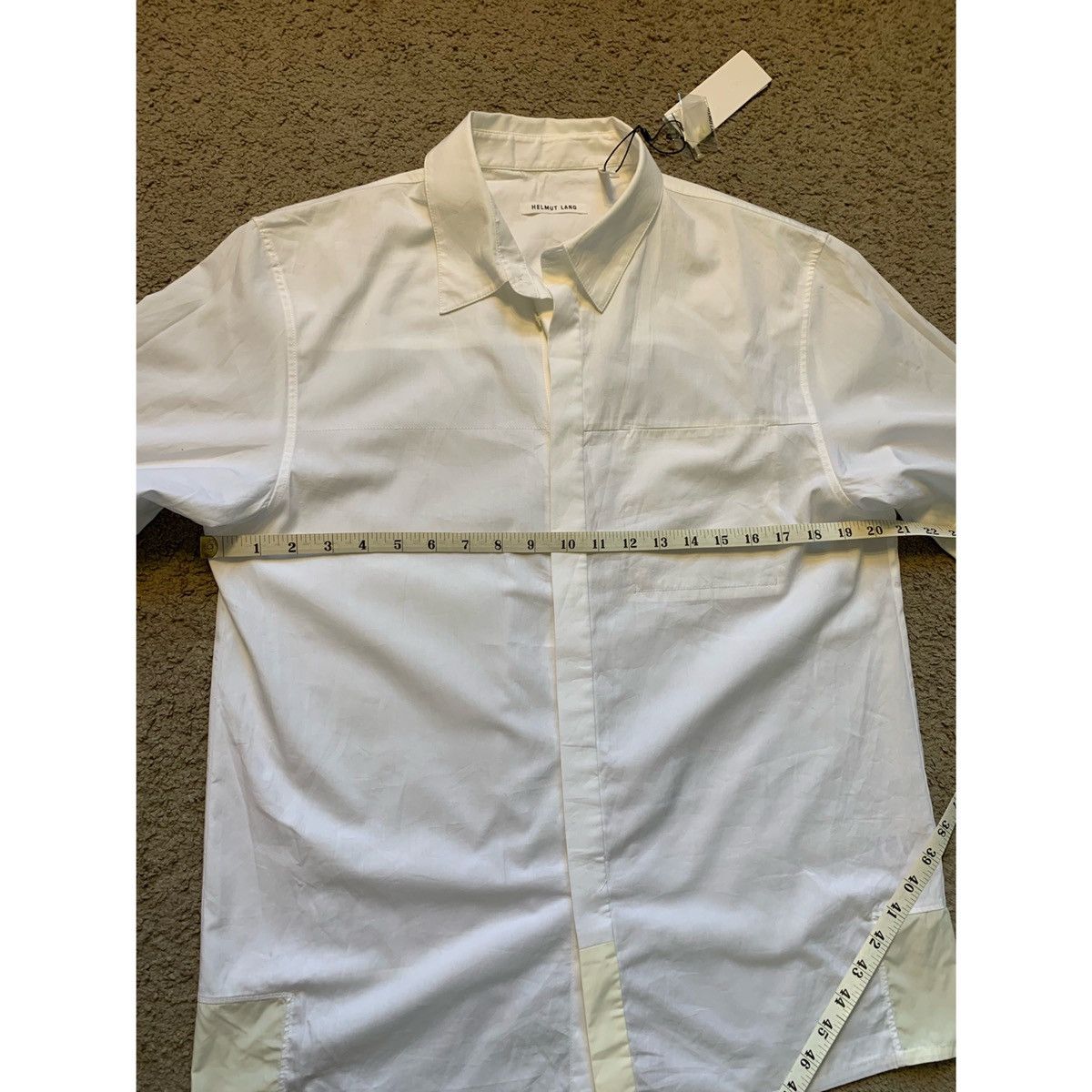 Helmut Lang HELMUT LANG BOXY SS WHITE SHIRT Size US M / EU 48-50 / 2 - 16 Thumbnail
