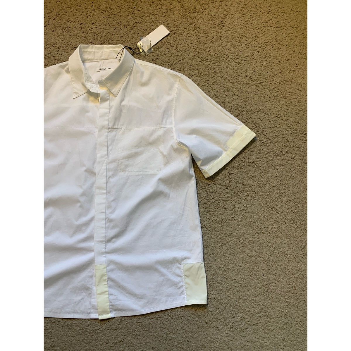 Helmut Lang HELMUT LANG BOXY SS WHITE SHIRT Size US M / EU 48-50 / 2 - 21 Thumbnail