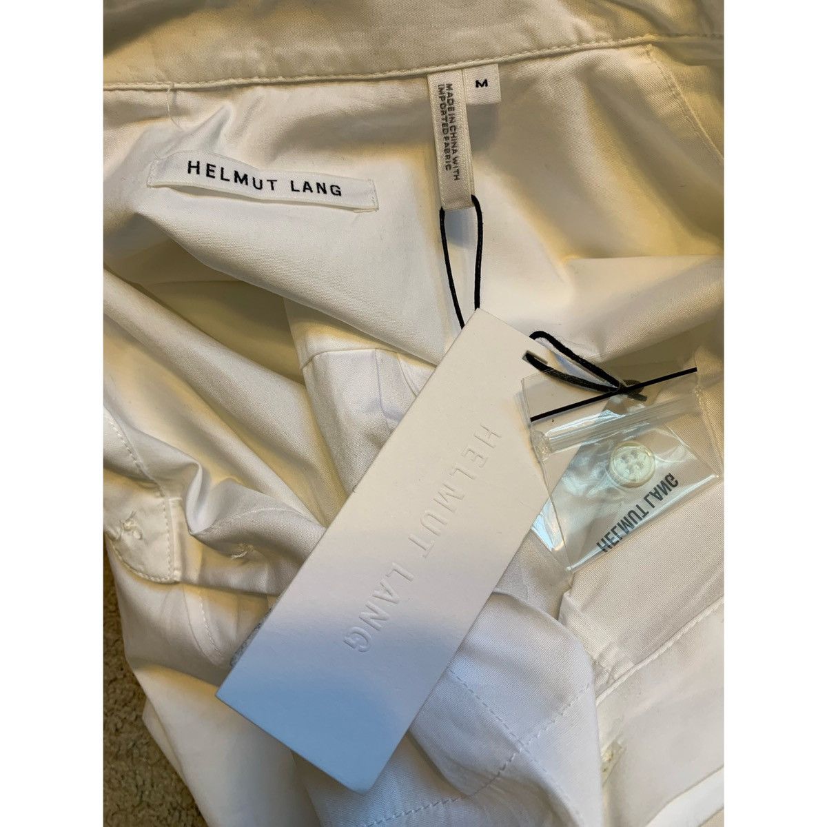 Helmut Lang HELMUT LANG BOXY SS WHITE SHIRT Size US M / EU 48-50 / 2 - 23 Thumbnail