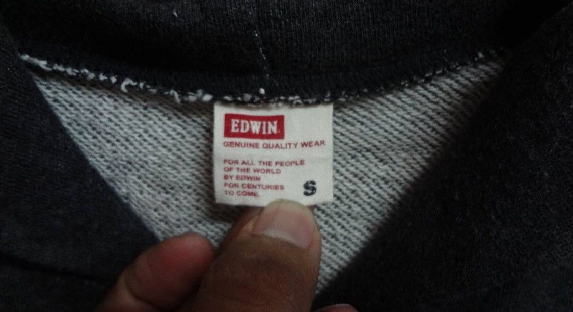 Edwin Vintage Edwin Hoodie Zip Sweatshirt Long Sleeve Size US S / EU 44-46 / 1 - 3 Thumbnail