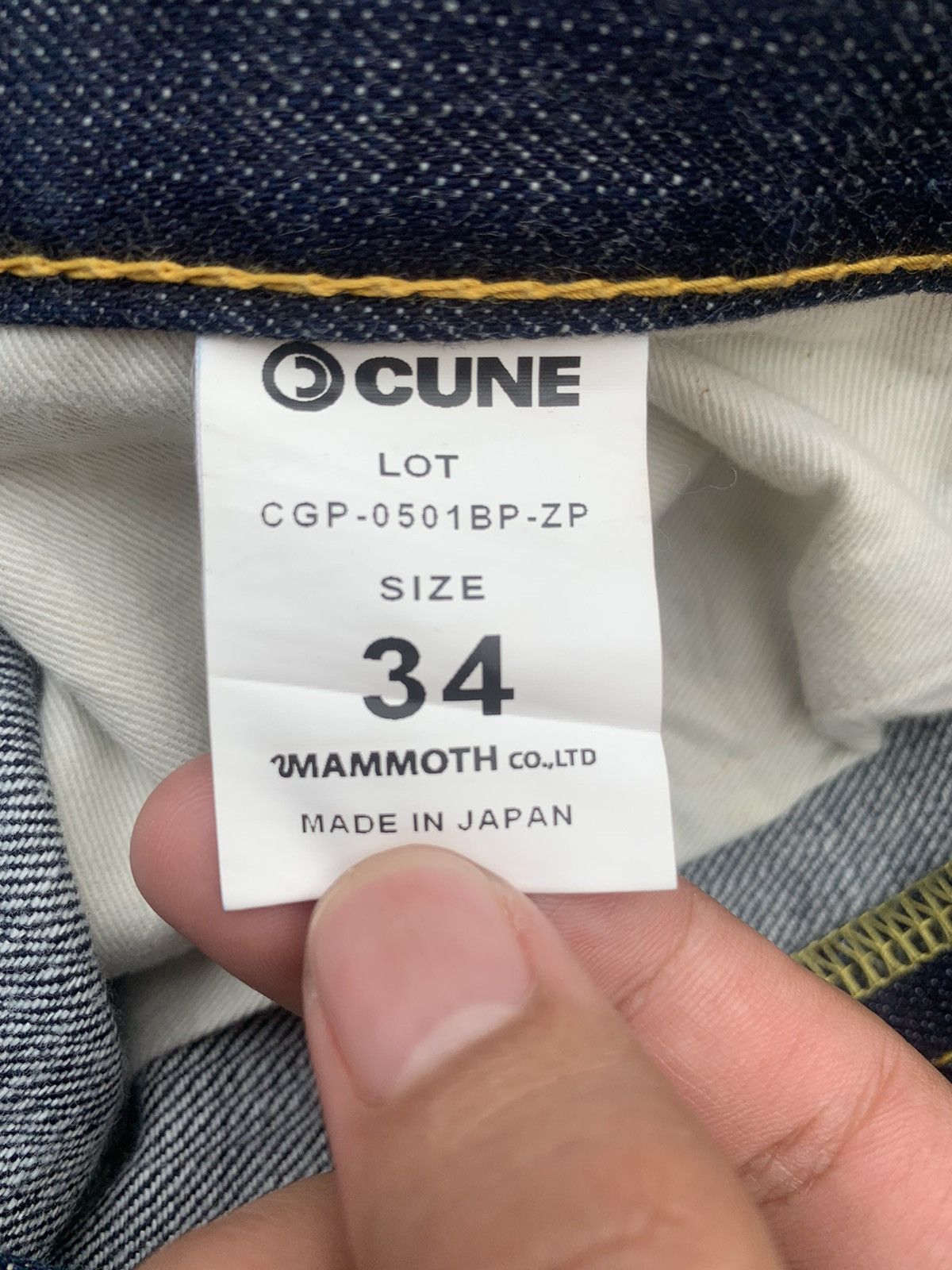 Japanese Brand Japanese Brand Cune Rabbit Denim Jeans Size US 34 / EU 50 - 11 Thumbnail