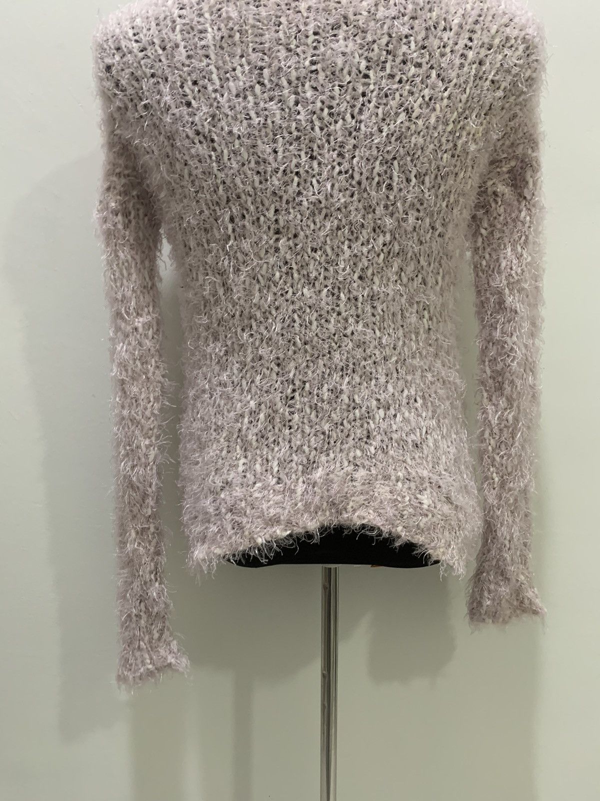 Japanese Brand DIAPASON Soft Shaggy Mohair Crochet Cable Knitwear Sweater Size M / US 6-8 / IT 42-44 - 12 Thumbnail