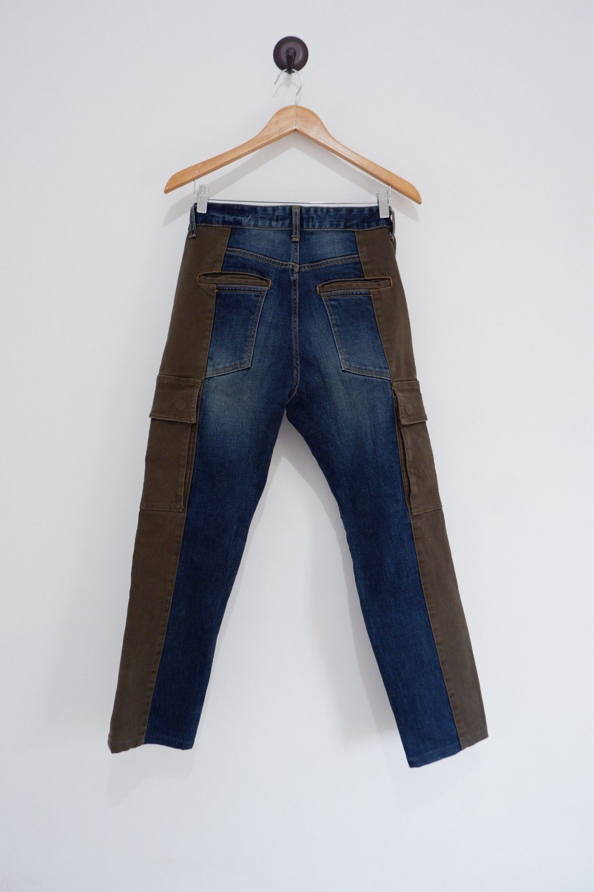 Japanese Brand Vintage Mad Hybrid Military Cargo Jeans * Skinny Fit Size US 32 / EU 48 - 2 Thumbnail