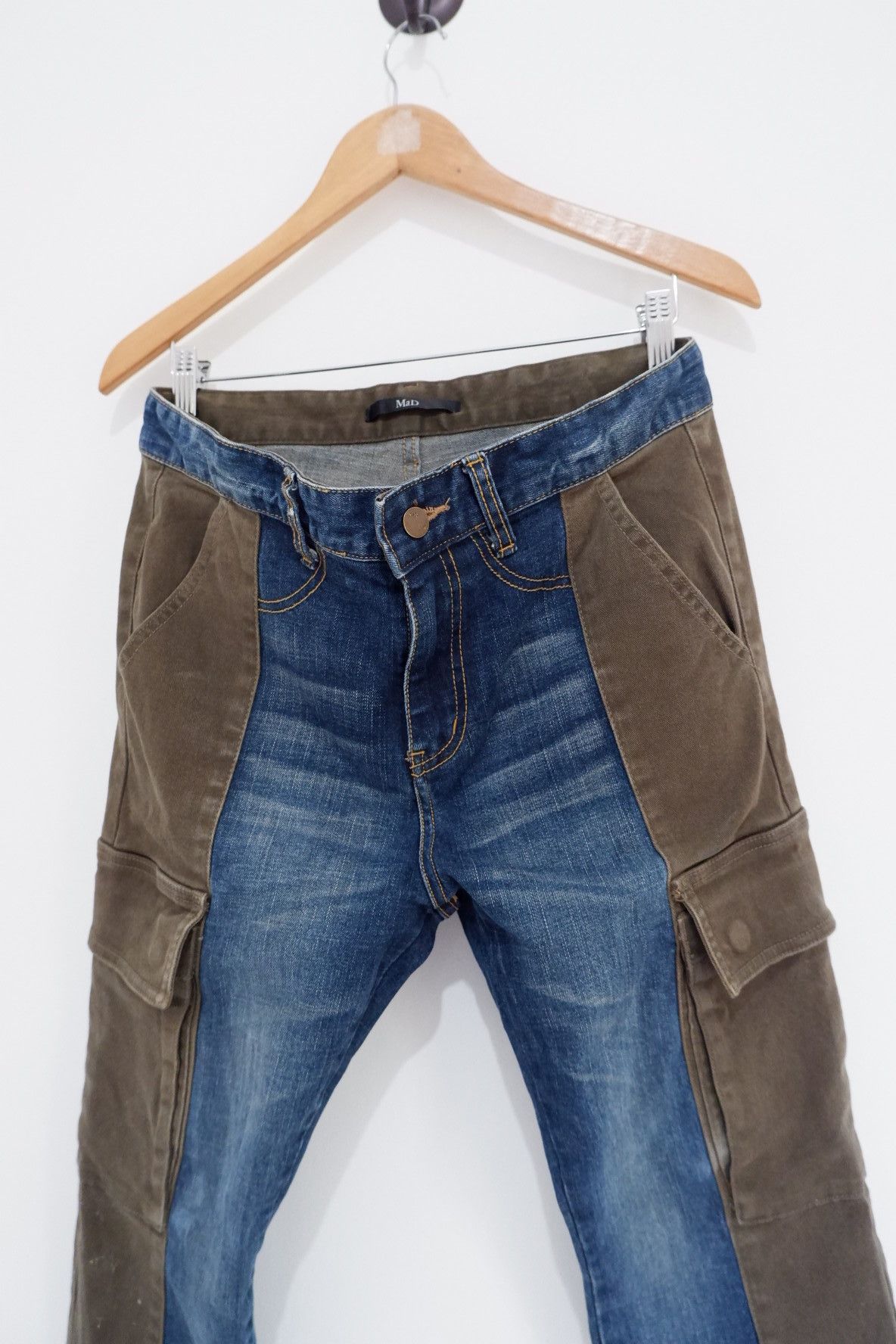 Japanese Brand Vintage Mad Hybrid Military Cargo Jeans * Skinny Fit Size US 32 / EU 48 - 3 Thumbnail