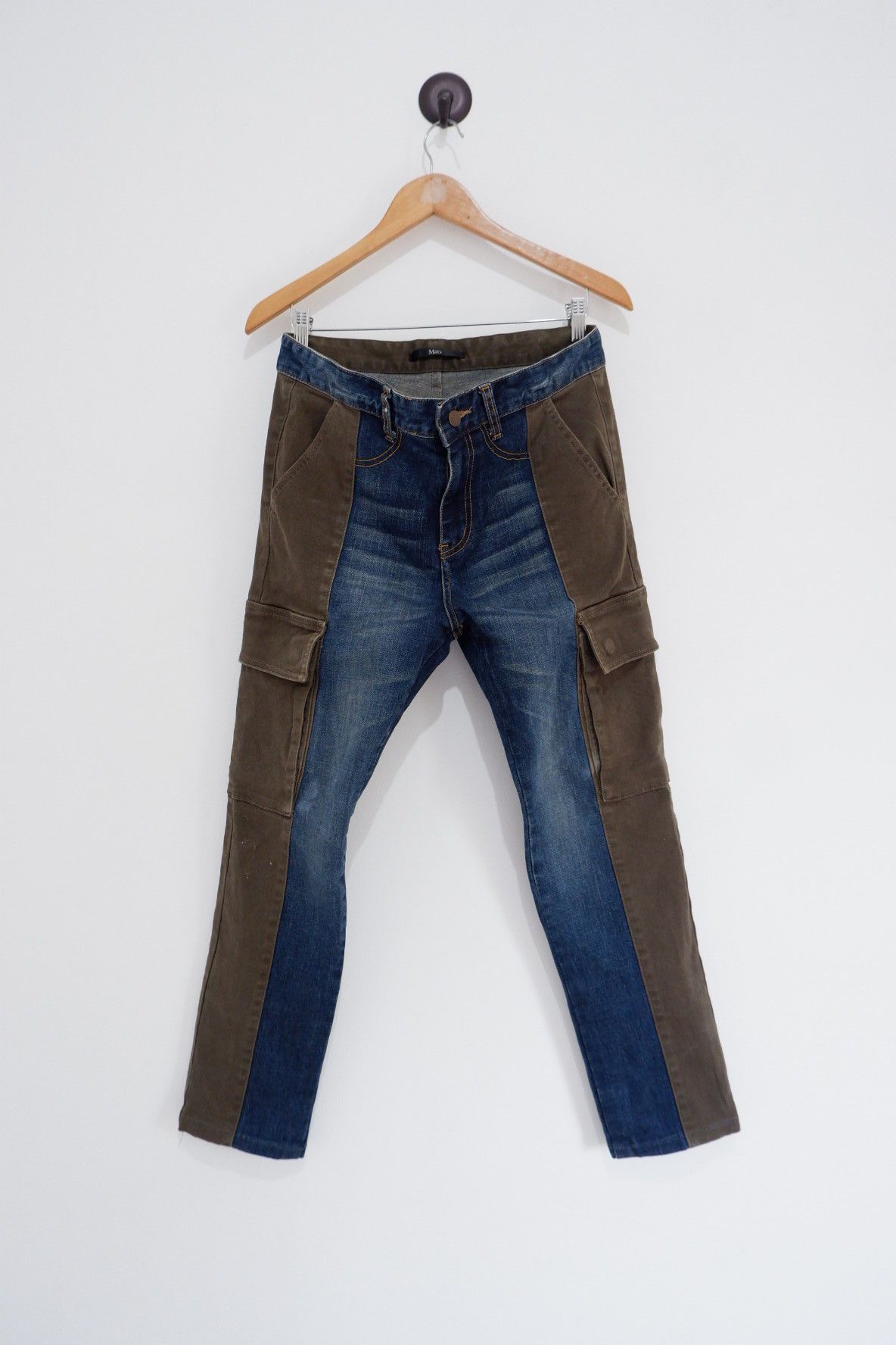 image of 20471120 x Beauty Beast Vintage Mad Hybrid Military Cargo Jeans Skinny Fit in Mix, Men's (Size 32)
