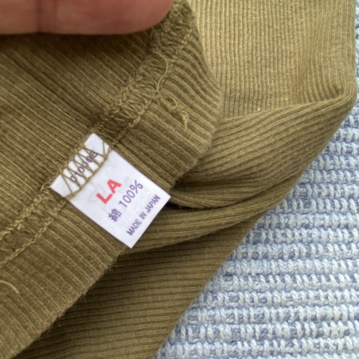 Helmut Lang × Vintage plain green tee Size US L / EU 52-54 / 3 - 3 Thumbnail