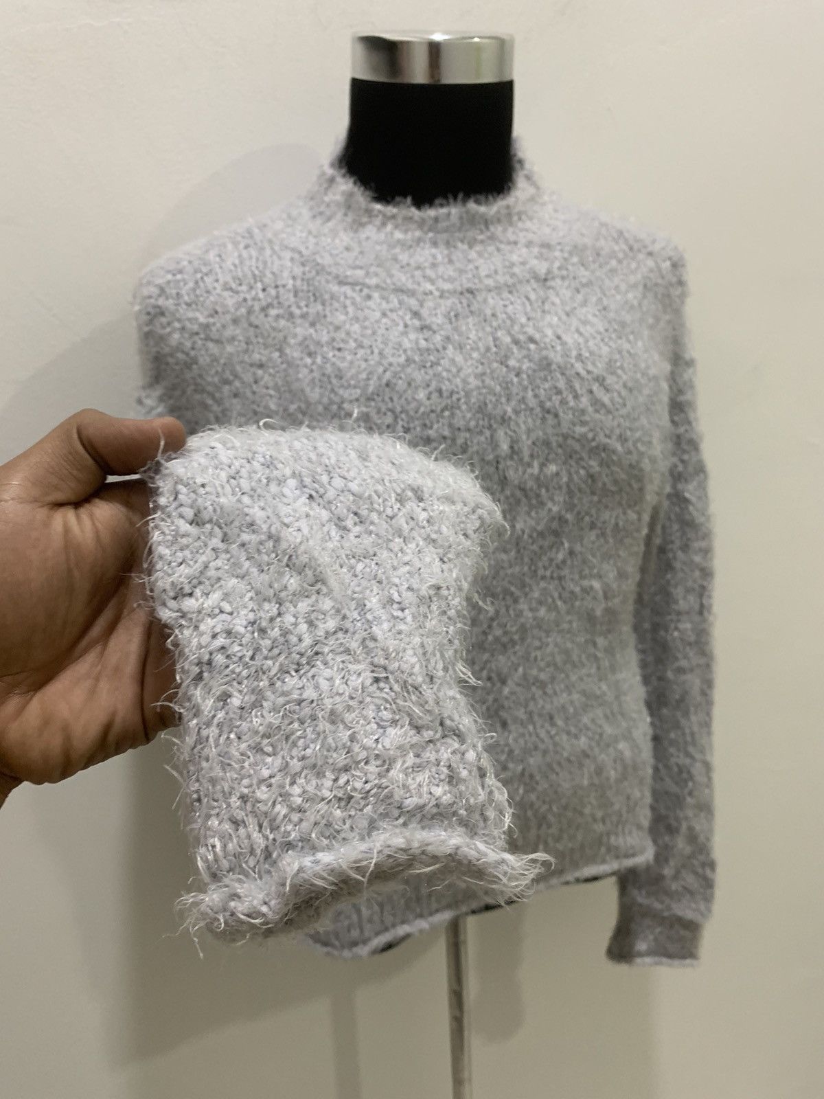Japanese Brand × Other LIBBYROSE Mohair Wool Shagy Cable Knitwear Pullover Sweater Size M / US 6-8 / IT 42-44 - 8 Thumbnail