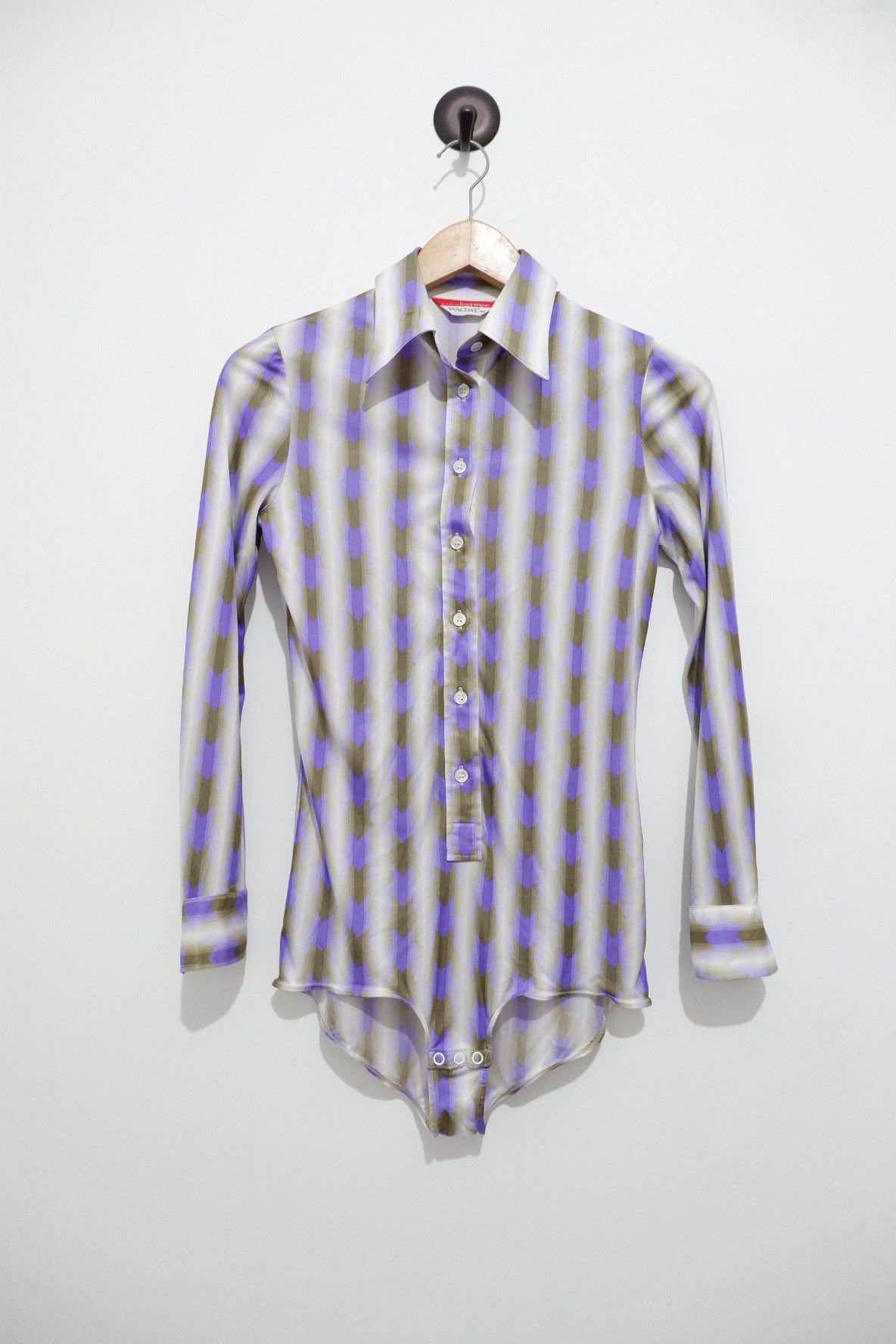 Issey Miyake 90s Wacoal x Issey Miyake Button Body suit | Womens Size M / US 6-8 / IT 42-44 - 1 Thumbnail
