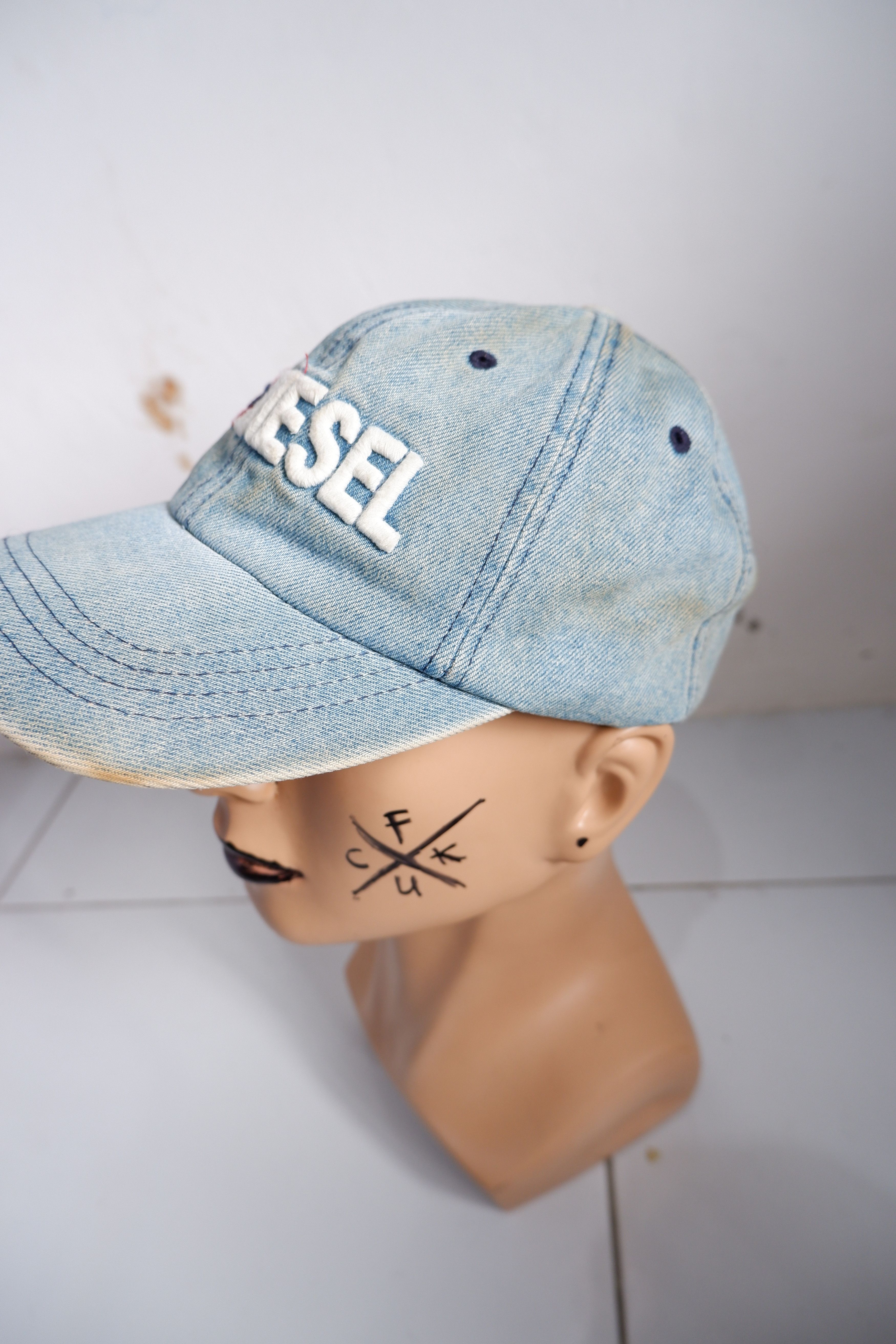 Diesel Vintage Diesel Jeans Hat Size ONE SIZE - 2 Thumbnail