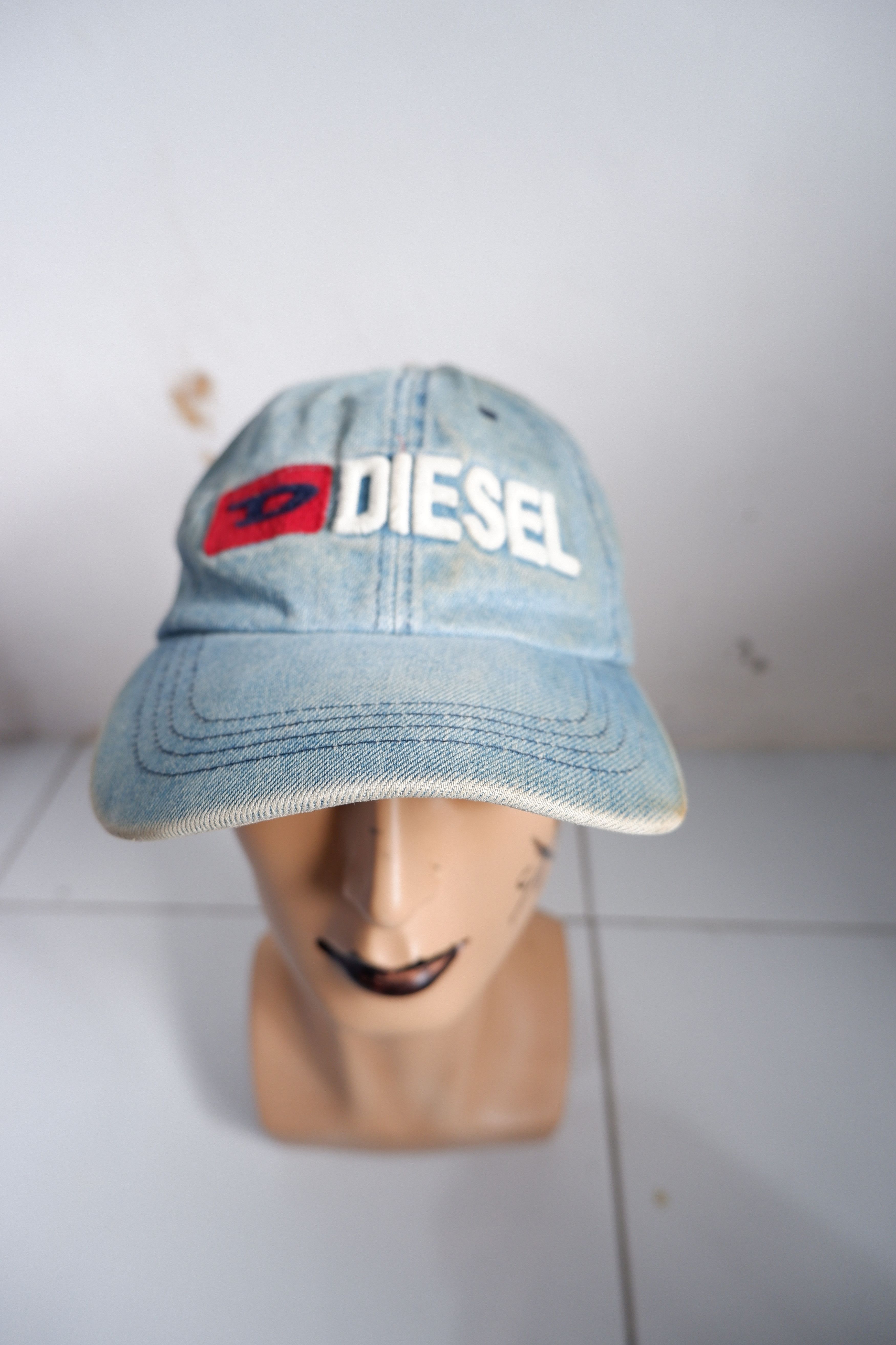 image of Vintage Diesel Jeans Hat in Blue Jean, Men's