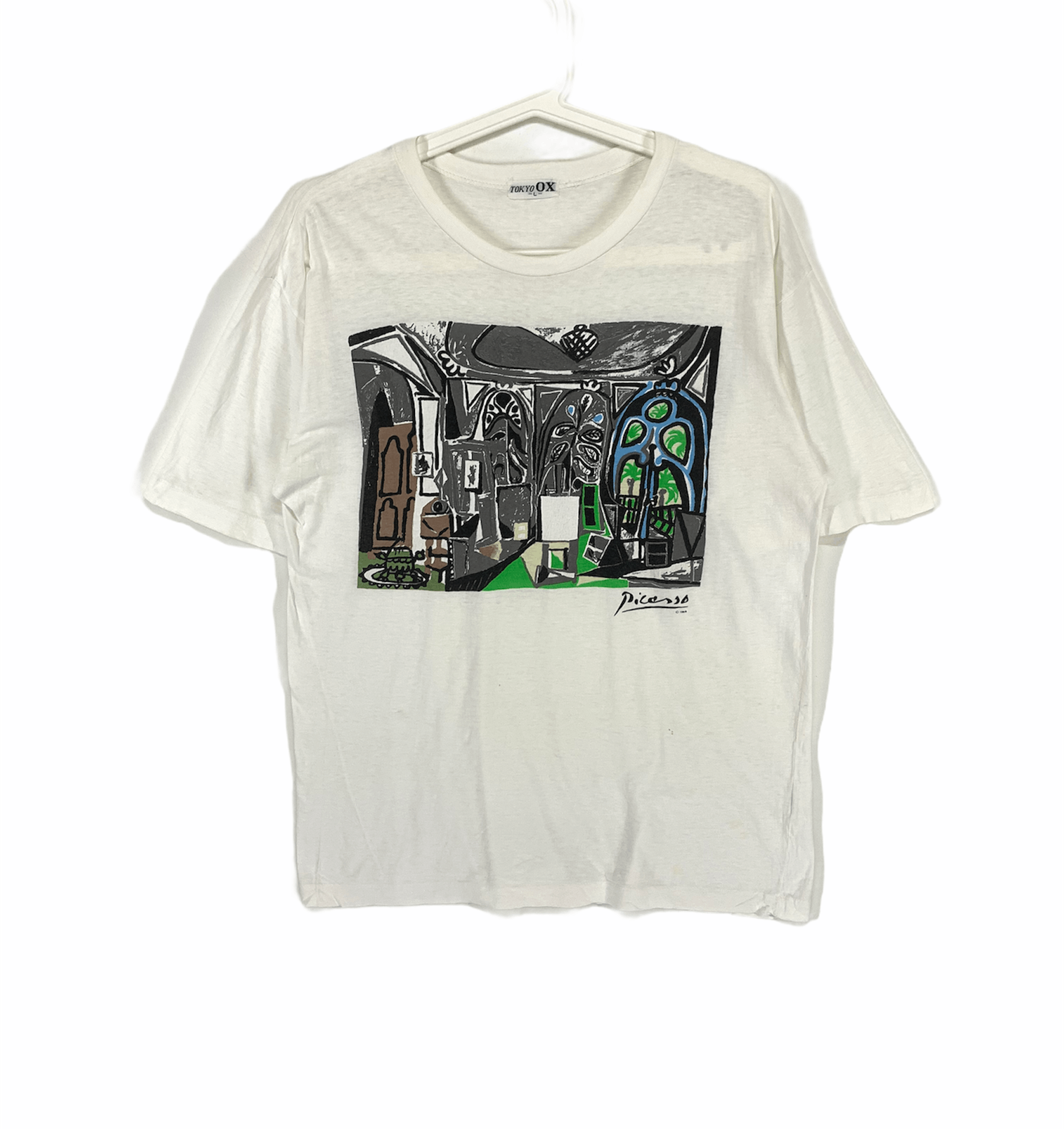 Vintage Pablo Picasso vintage 80s art shirt Size US L / EU 52-54 / 3 - 1 Thumbnail