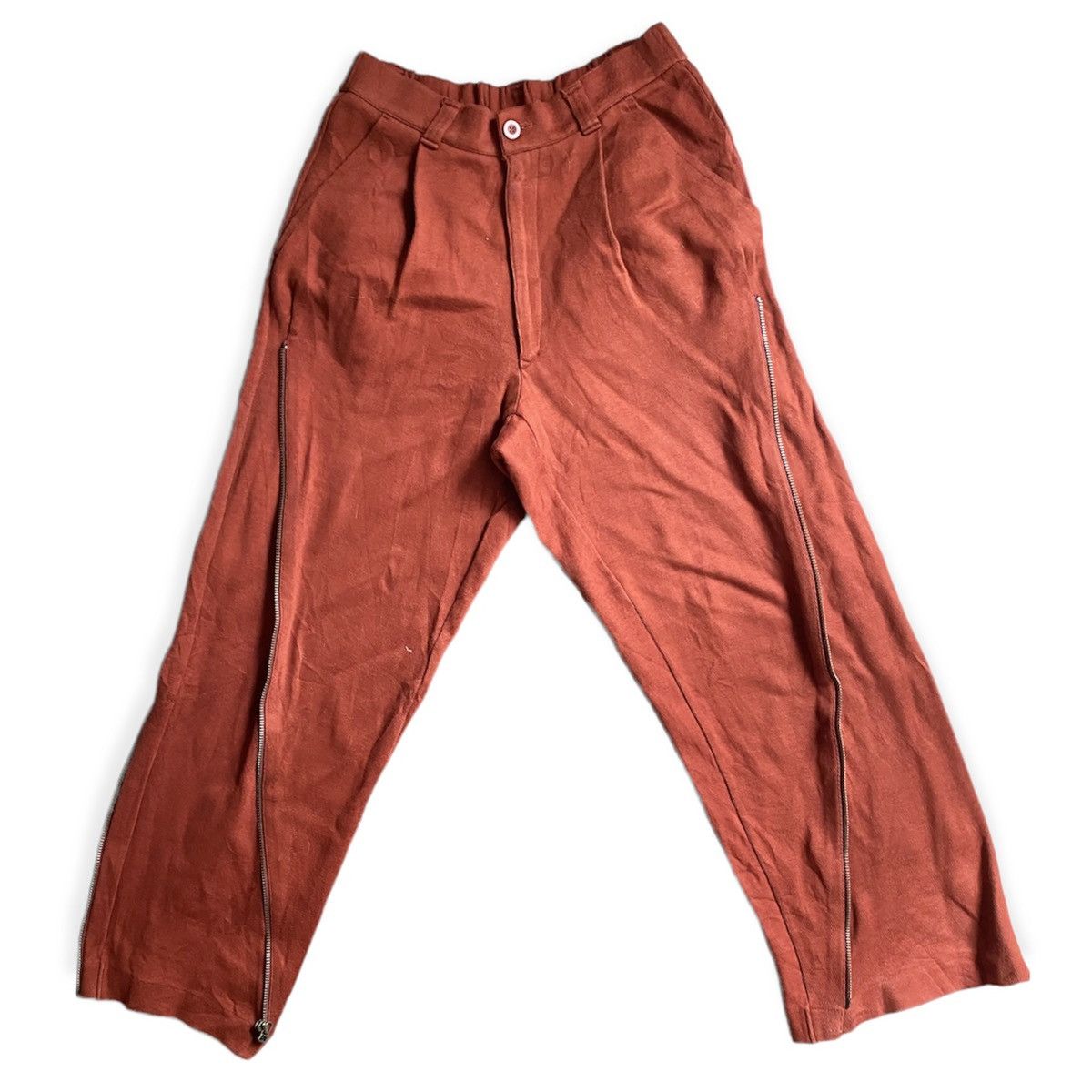 Issey Miyake Vintage 80’s Issey Miyake Twisted Zip Sweatpants Size US 32 / EU 48 - 1 Thumbnail