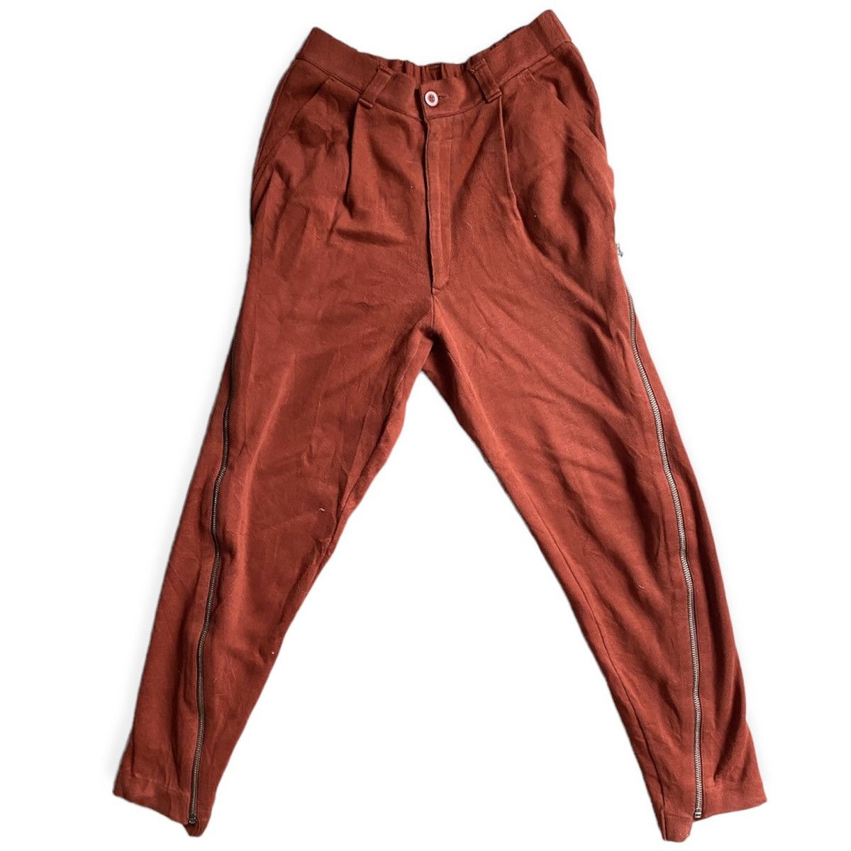 Issey Miyake Vintage 80’s Issey Miyake Twisted Zip Sweatpants Size US 32 / EU 48 - 4 Thumbnail