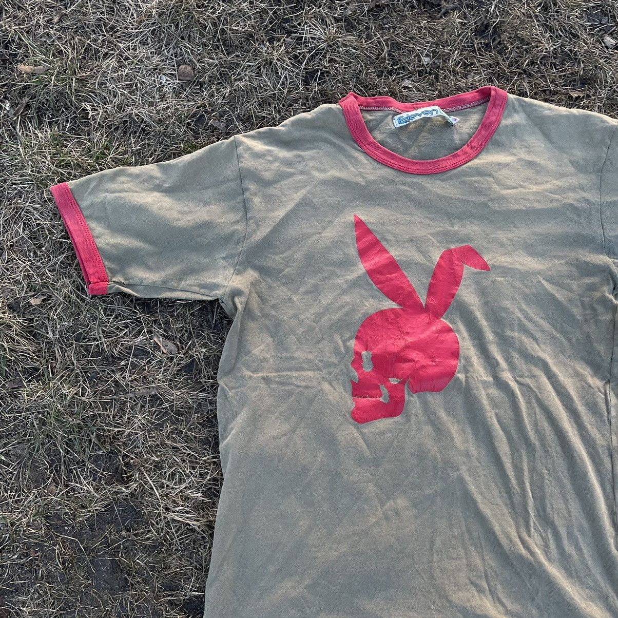 Vintage Vintage 90s Sun Faded Graphic Tee Playboy Skate Punk Slim XL Size US XL / EU 56 / 4 - 2 Thumbnail