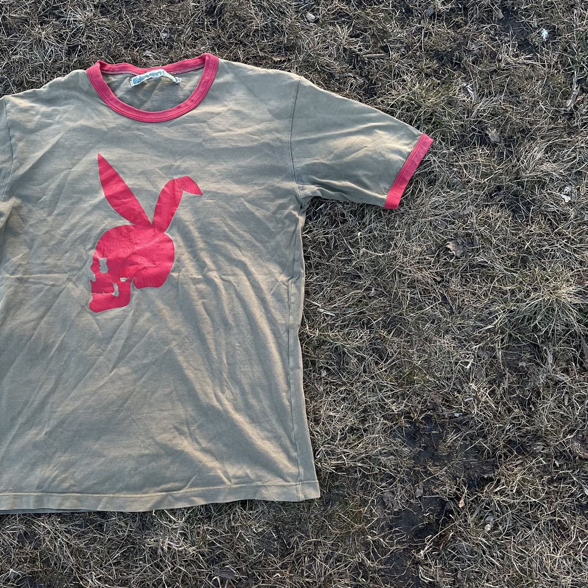 Vintage Vintage 90s Sun Faded Graphic Tee Playboy Skate Punk Slim XL Size US XL / EU 56 / 4 - 3 Thumbnail