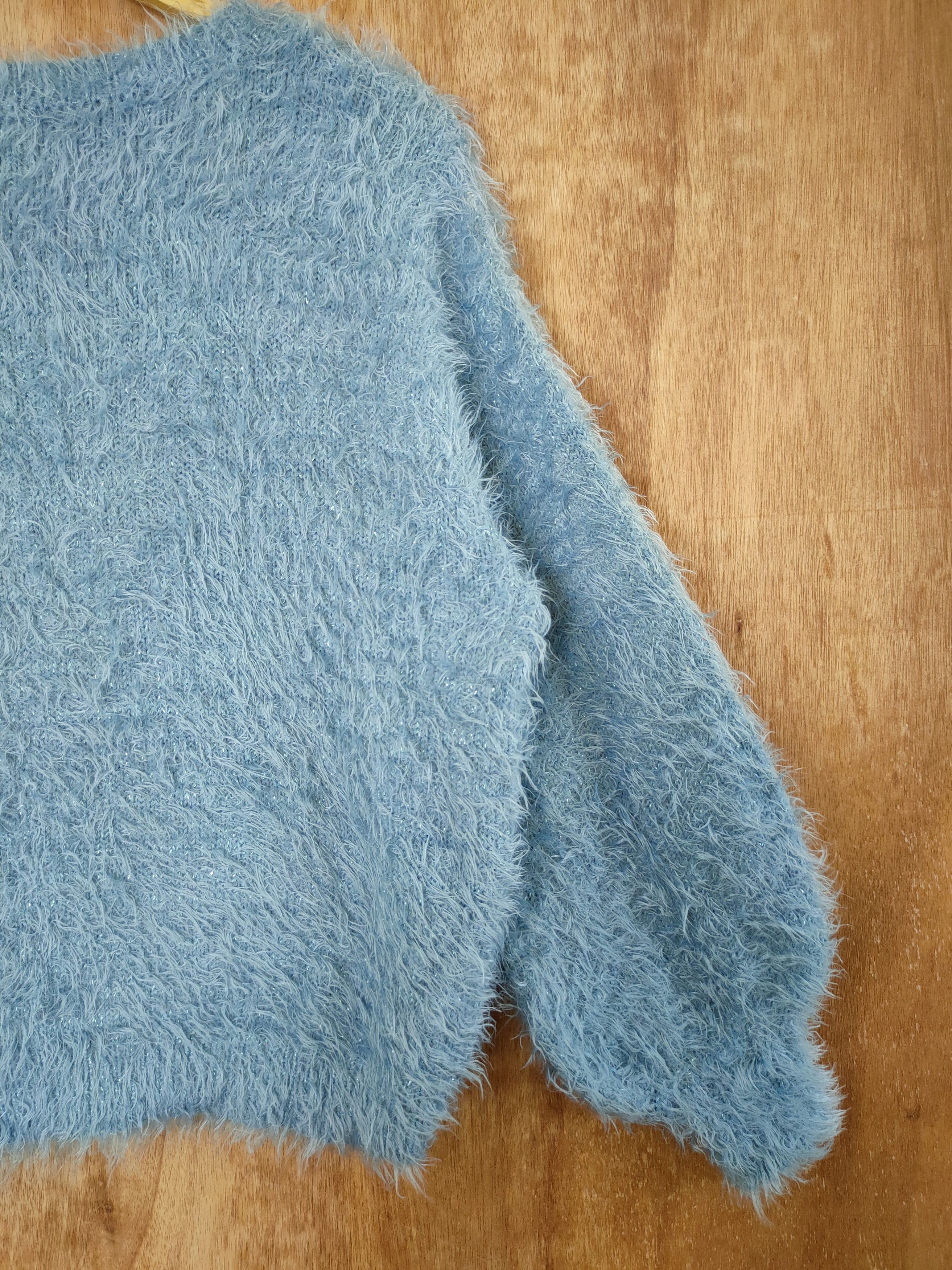 Aran Crafts DL GU mohair soft fur knitwear japan shag shaggy #46-459 Size US M / EU 48-50 / 2 - 9 Thumbnail