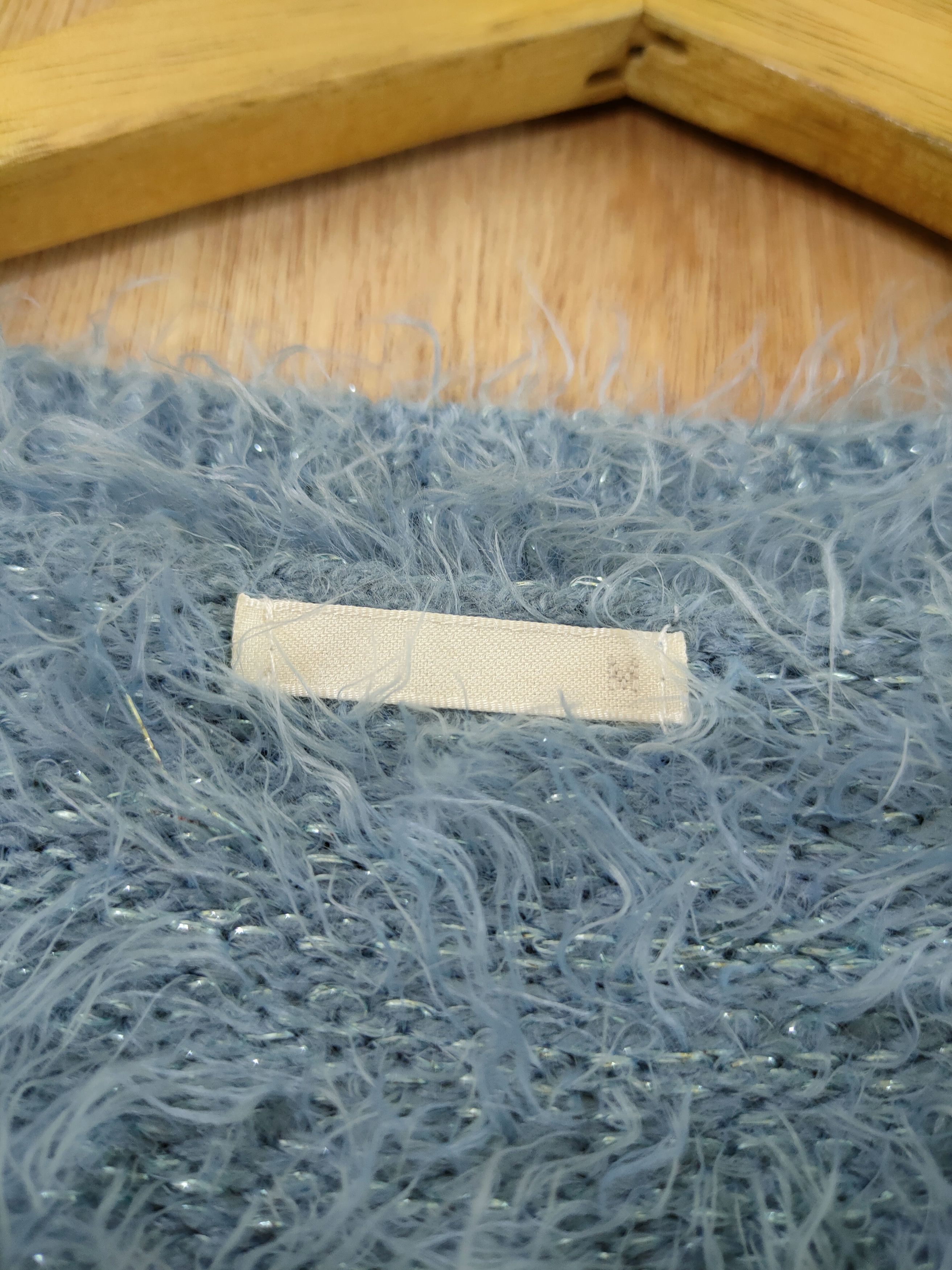 Aran Crafts DL GU mohair soft fur knitwear japan shag shaggy #46-459 Size US M / EU 48-50 / 2 - 4 Thumbnail