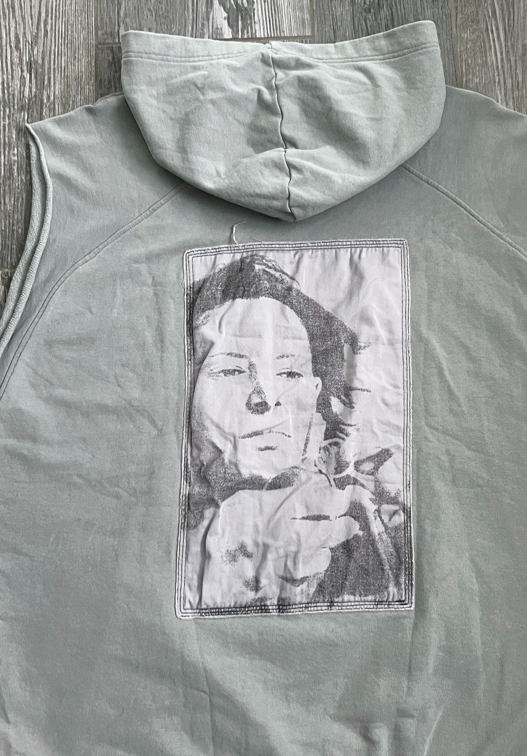 Raf Simons SS2002 Raf Simons Terror Kollaps Runway Sleeveless OS Hoodie Size US XL / EU 56 / 4 - 4 Thumbnail