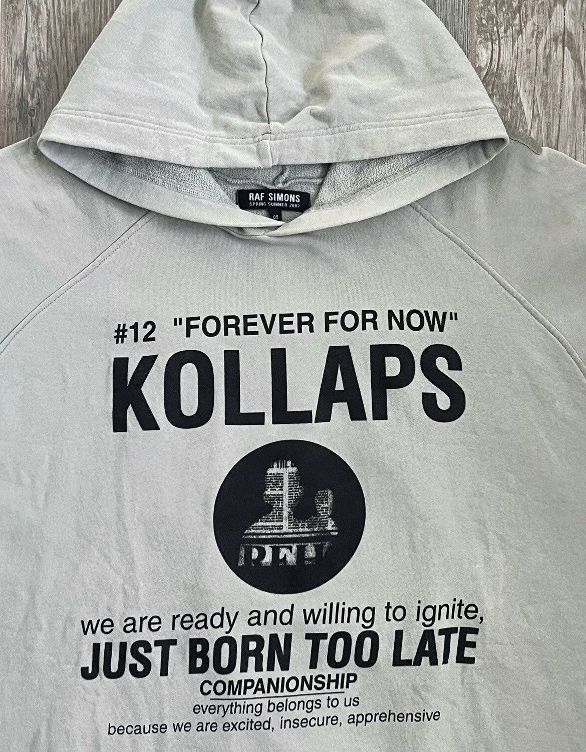 Raf Simons SS2002 Raf Simons Terror Kollaps Runway Sleeveless OS Hoodie Size US XL / EU 56 / 4 - 5 Thumbnail