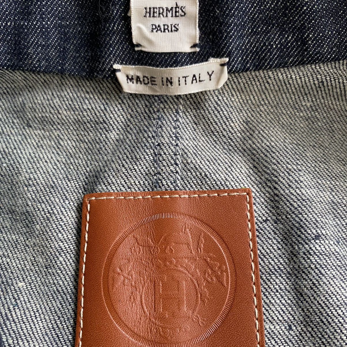 Hermes Margiela For Hermes Denim Linen Blazer Size US S / EU 44-46 / 1 - 3 Thumbnail