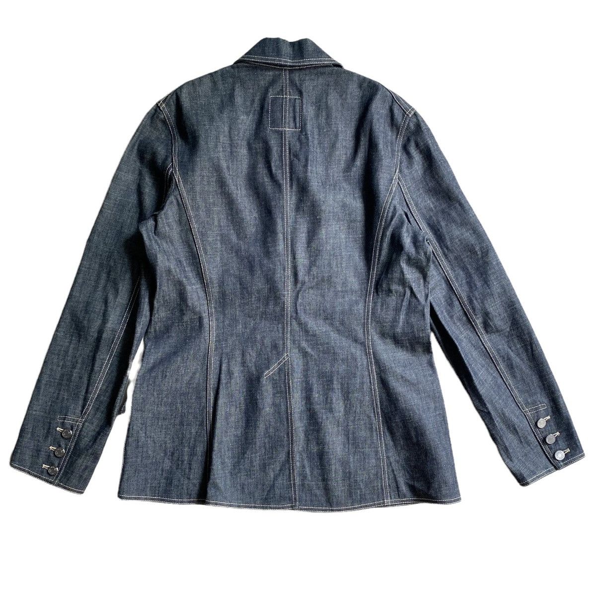 Hermes Margiela For Hermes Denim Linen Blazer Size US S / EU 44-46 / 1 - 2 Thumbnail