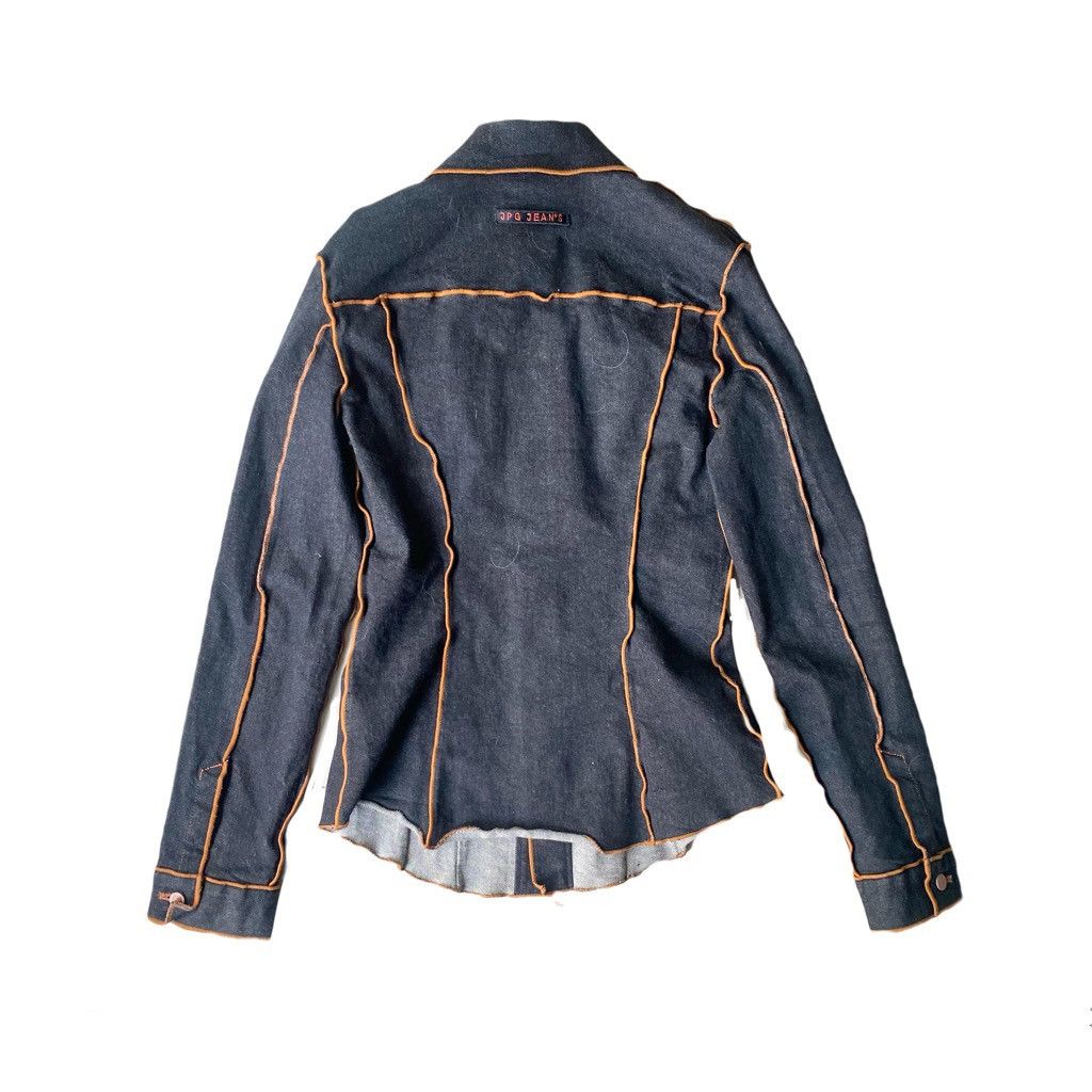 Jean Paul Gaultier JPG Stretch Denim Wasp Waist Out seam Jacket Size M / US 6-8 / IT 42-44 - 2 Thumbnail
