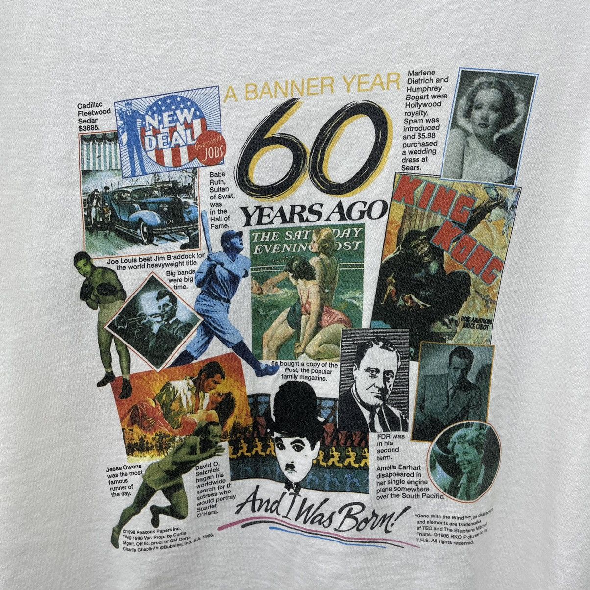 Vintage Vintage A Banner Year 60 Year Ago Movie T-Shirt Nice! Size US XL / EU 56 / 4 - 2 Thumbnail
