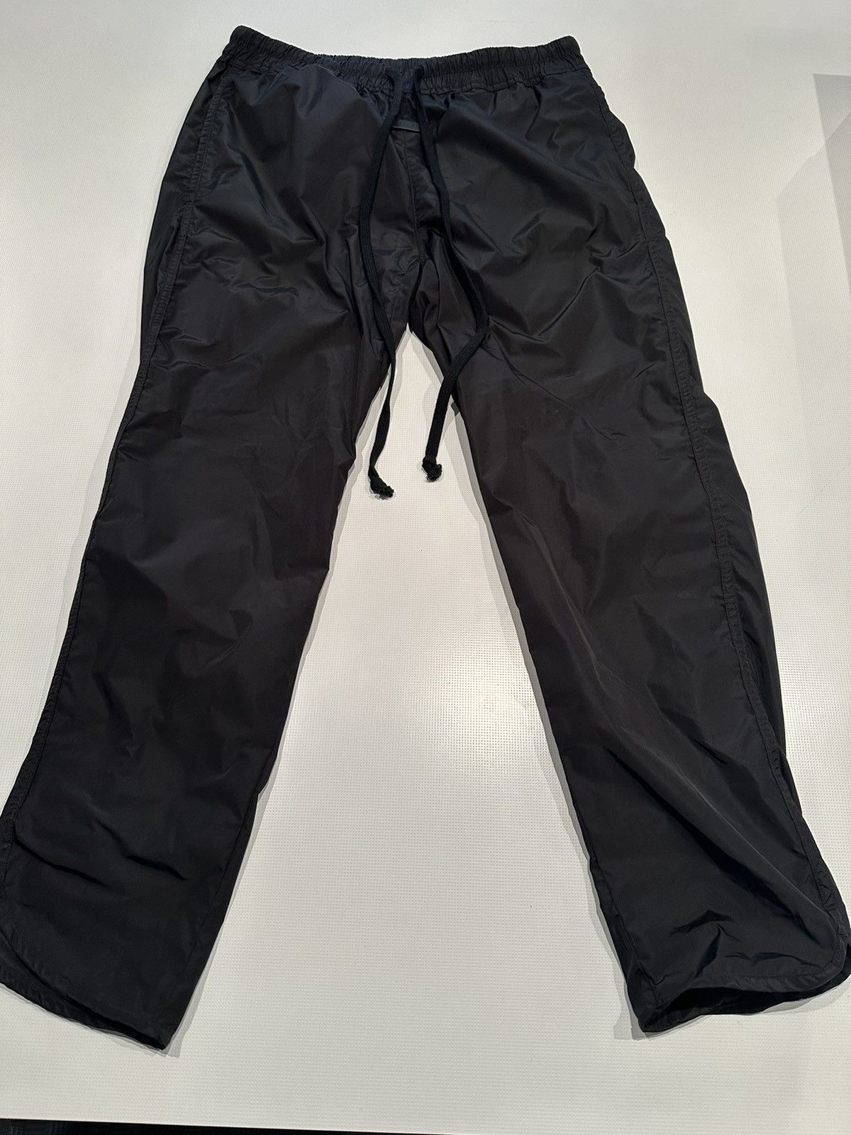 Fear of God Fear of God black nylon track pants 7th collection | Grailed